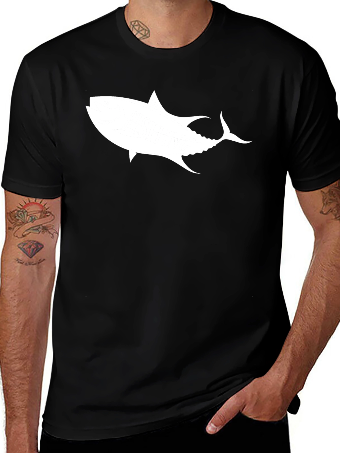Variant 3 of Black Tuna Graphic T-Shirt