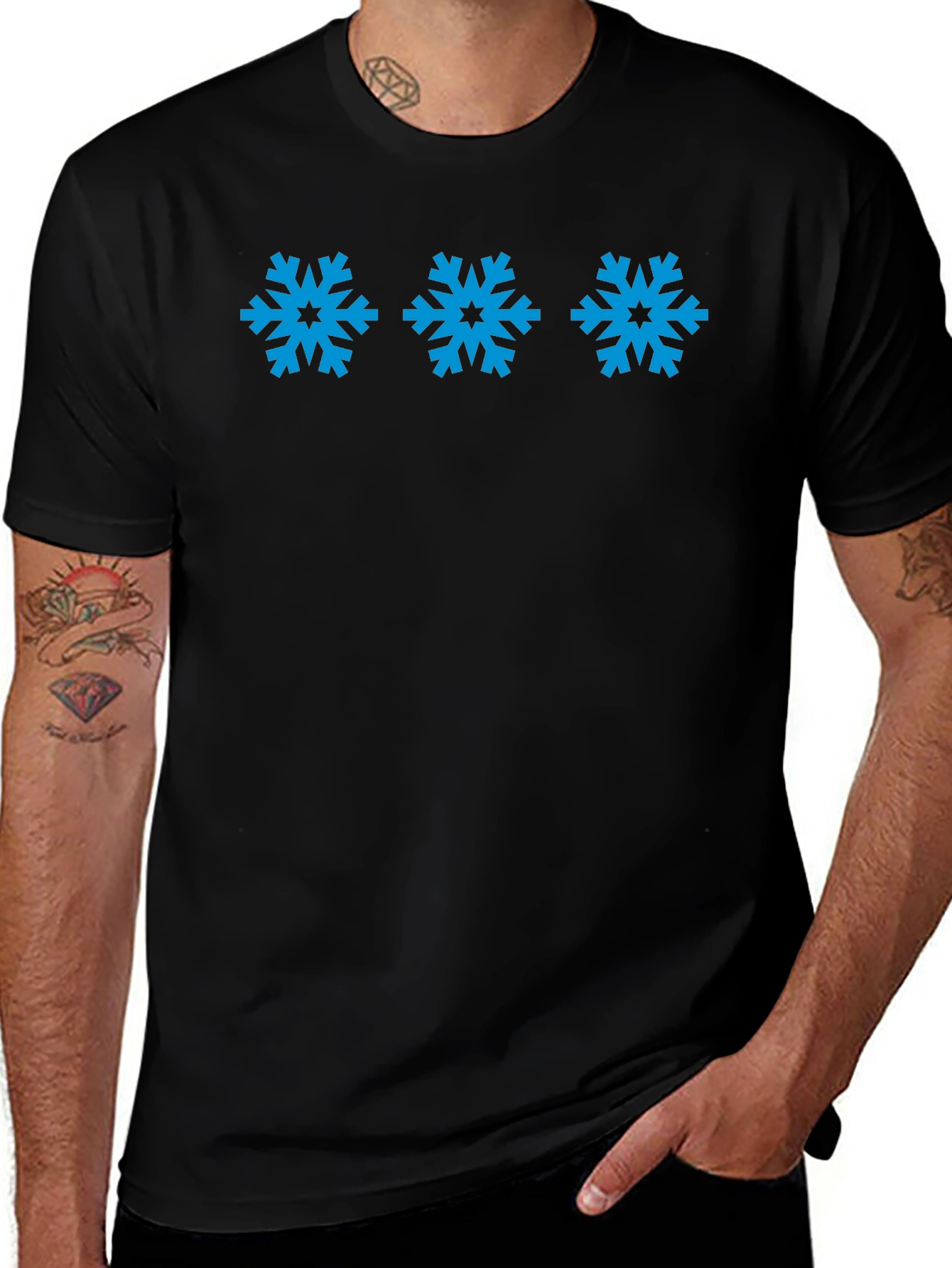Variant 18 of Snowflake Pattern T-Shirt