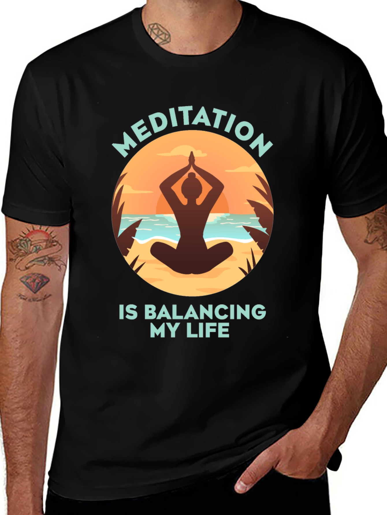 Variant 29 of Meditate Balancing Life T-Shirt