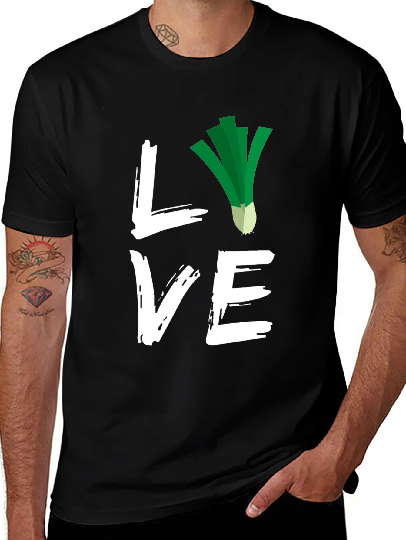 Variant 4 of Love Leeks Black T-Shirt