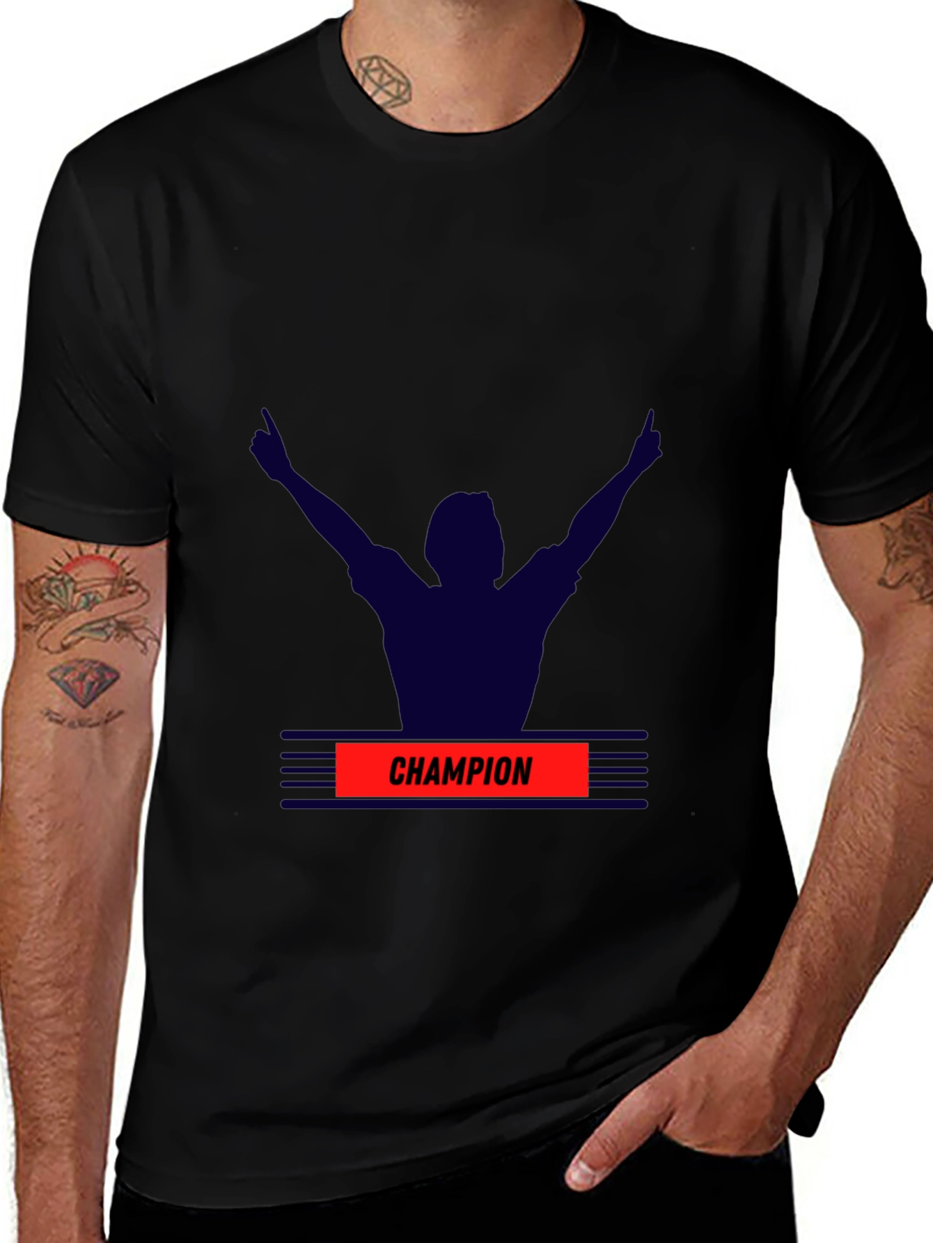 Variant 9 of Champion Graphic Black T-Shirt