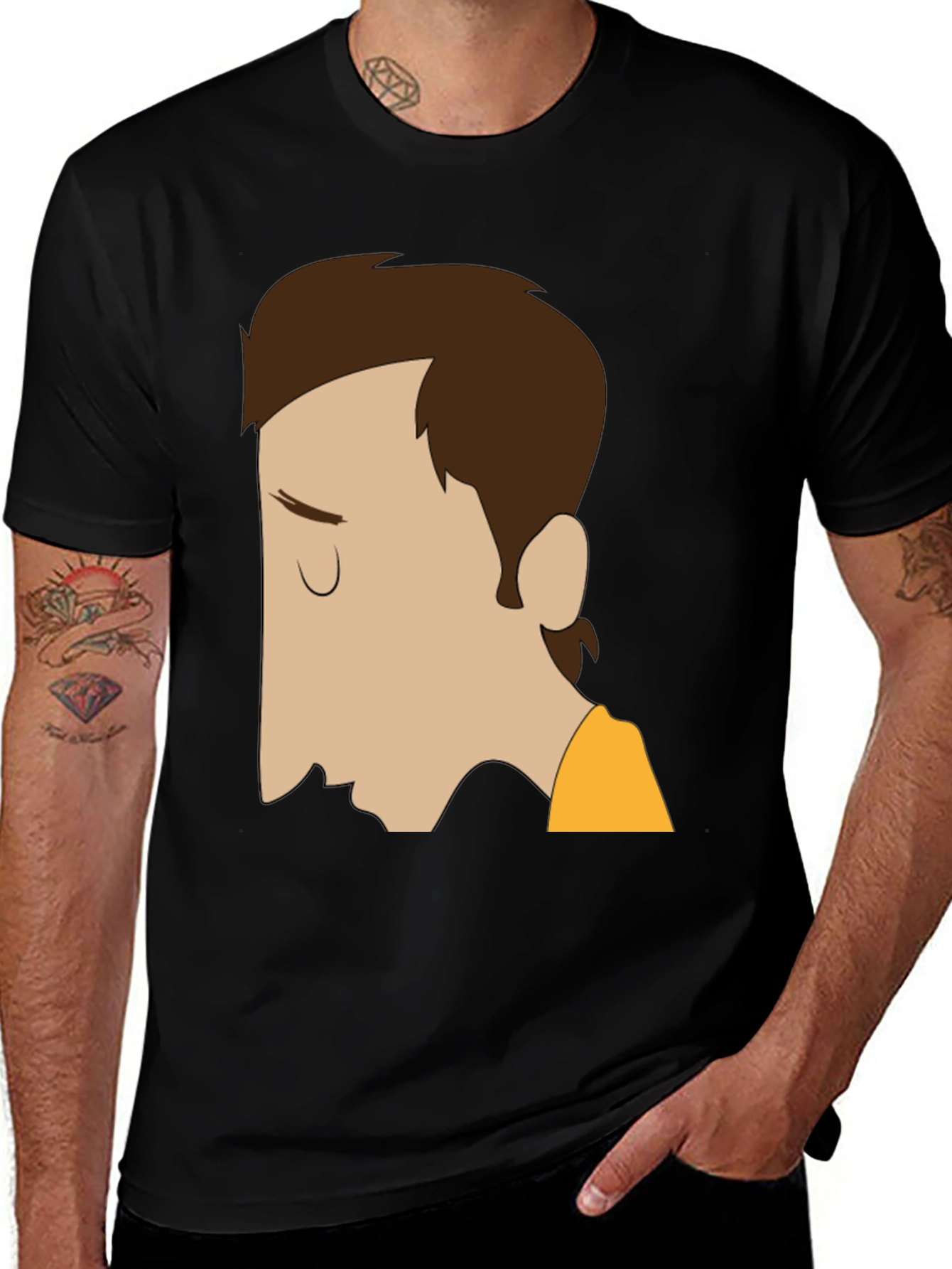 Variant 8 of Cartoon Portrait Graphic T-Shirt