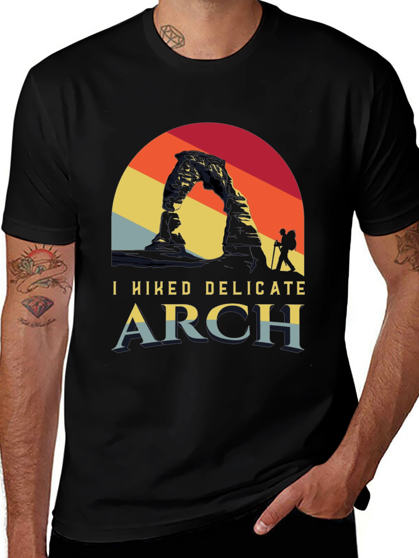 Variant 9 of Delicate Arch Hiker Graphic Tee
