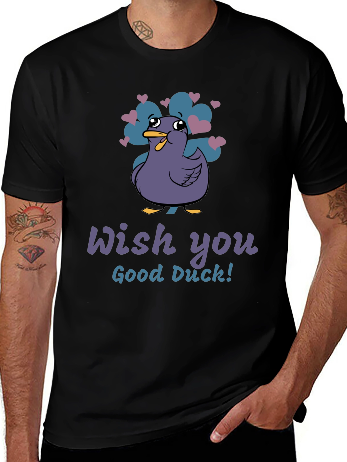 Wish You Good Duck T-Shirt - Funny Graphic Tee