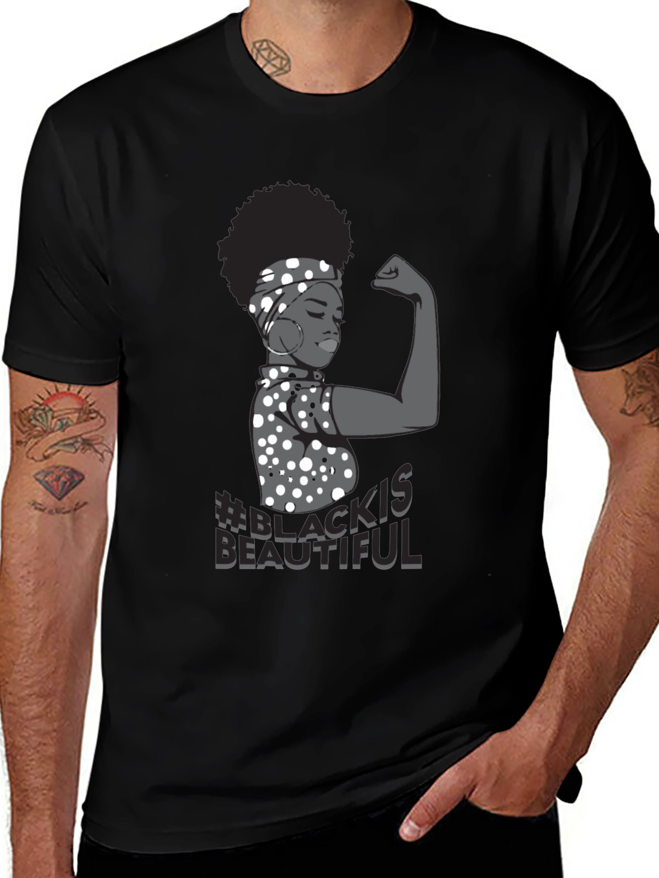 Variant 28 of Black is Beautiful Graphic T-Shirt