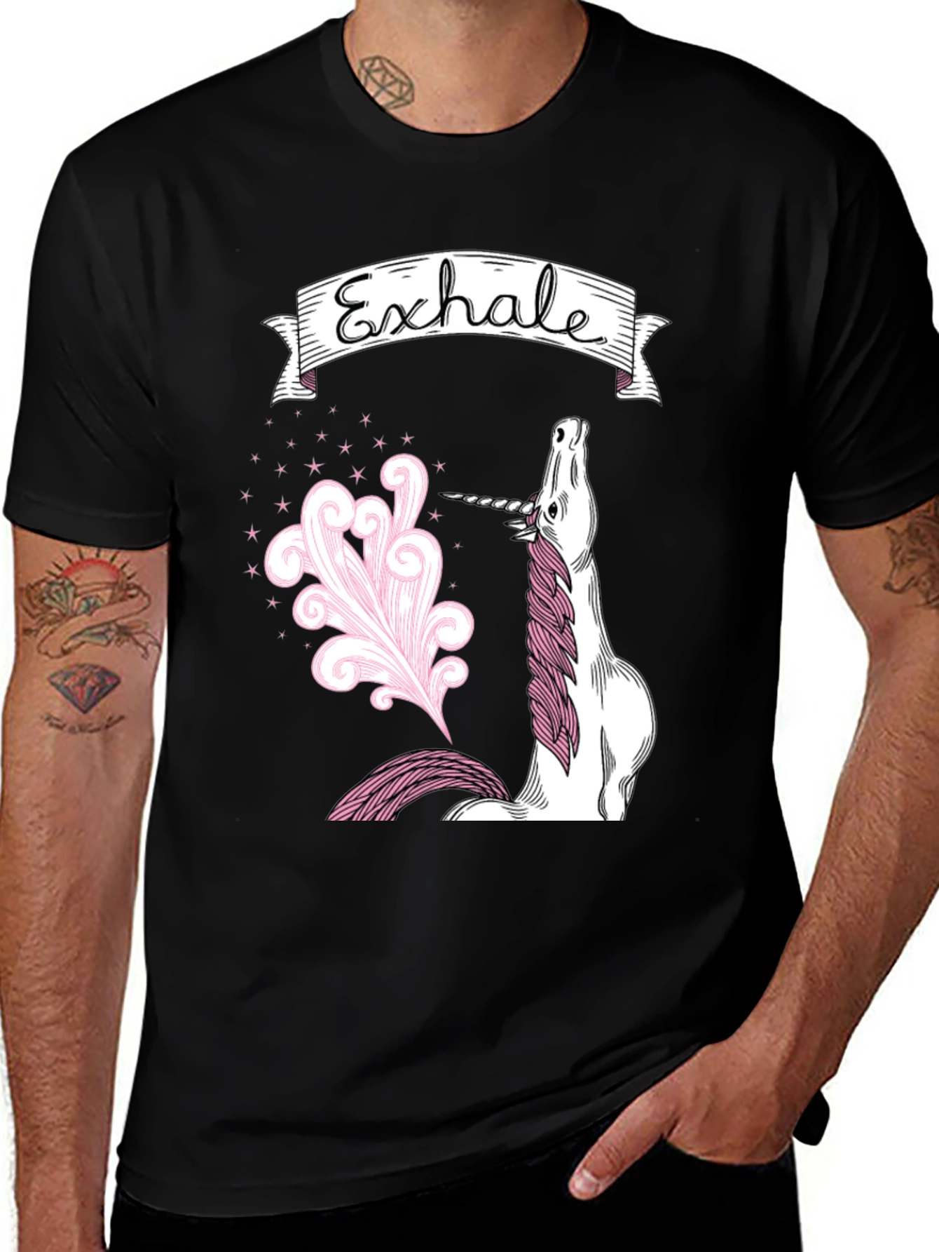 Variant 6 of Exhale Unicorn Graphic T-Shirt