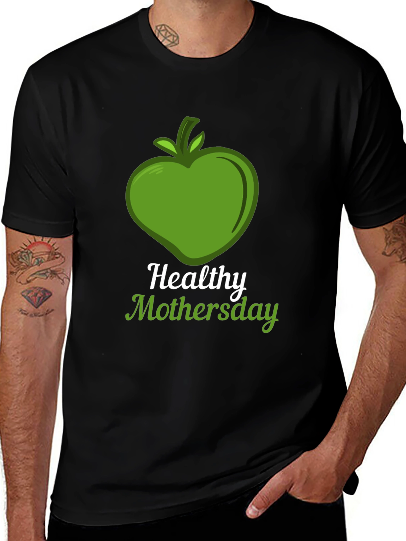 Healthy Mothersday Green Apple T-Shirt