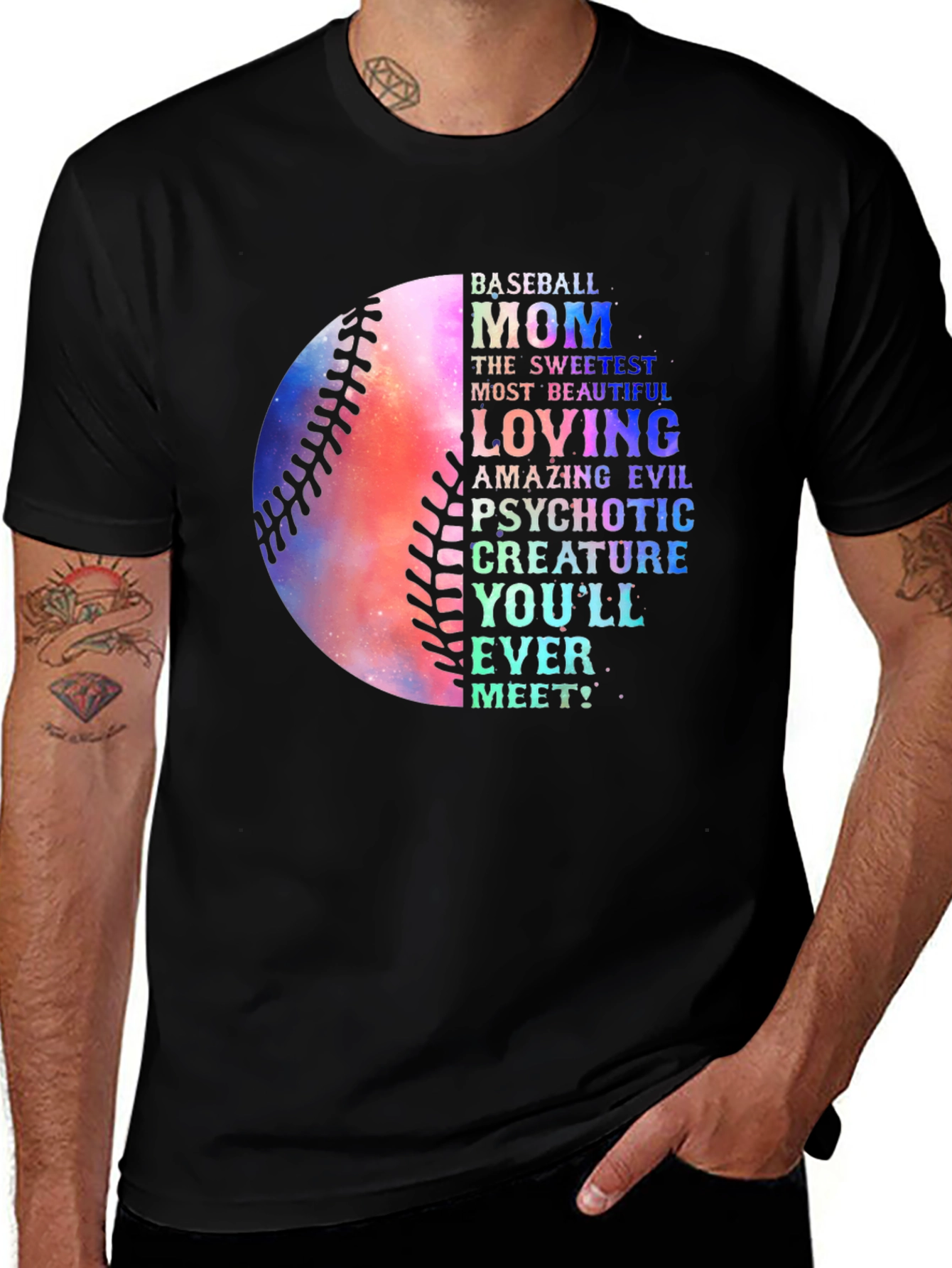 Variant 17 of Baseball Mom T-Shirt