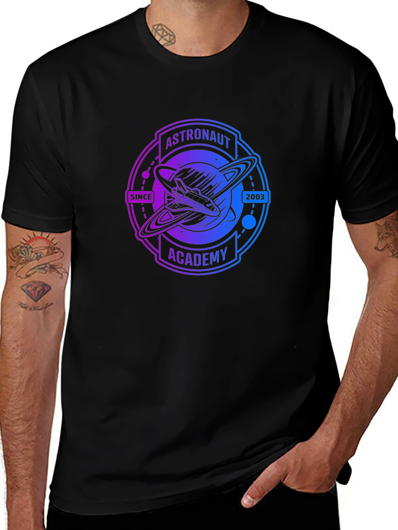 Variant 23 of Astronaut Academy T-Shirt - Space Shuttle Graphic Tee