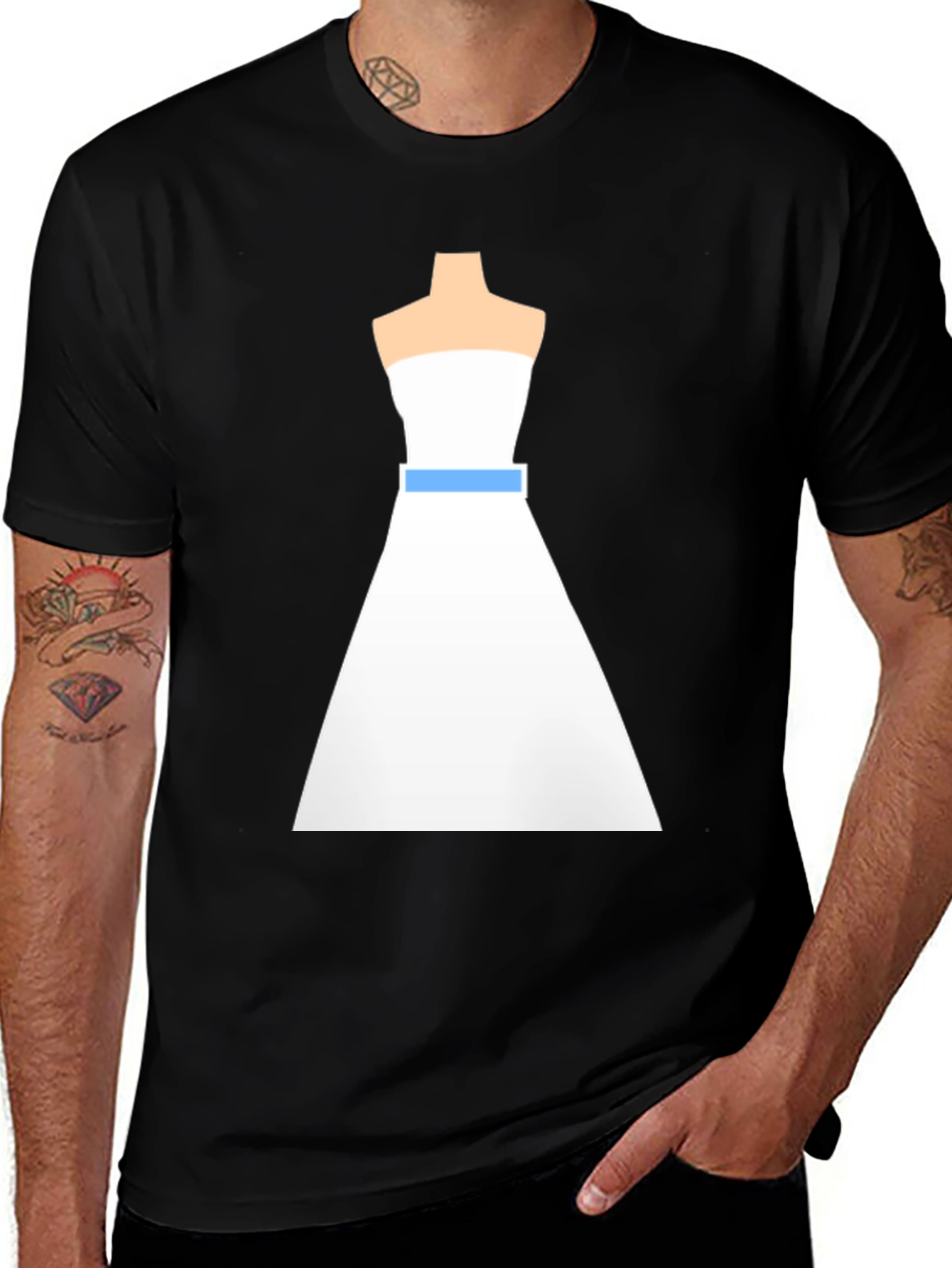 Bridal Dress Graphic Tee - Modern & Chic