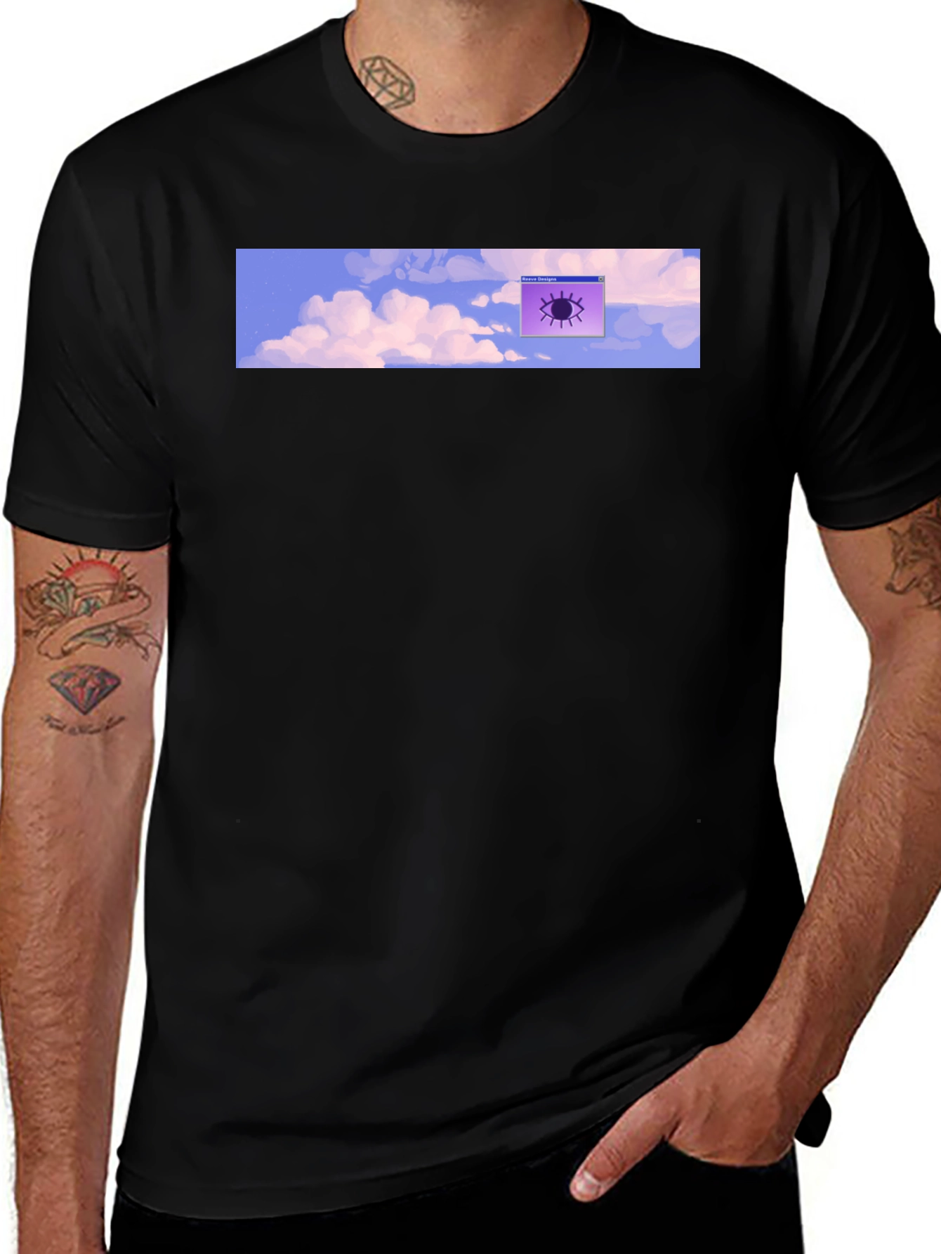 Variant 8 of Retro Aesthetic Eye Design T-Shirt