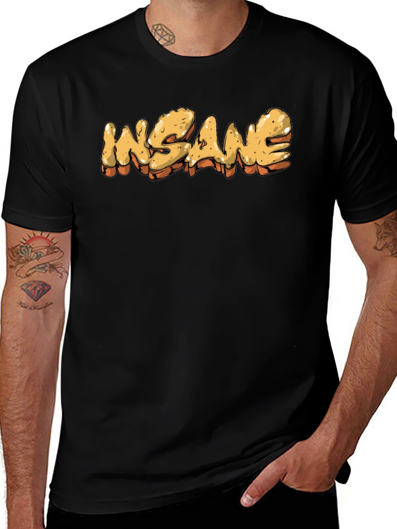Variant 16 of Insane Graphic T-Shirt - Black Tee