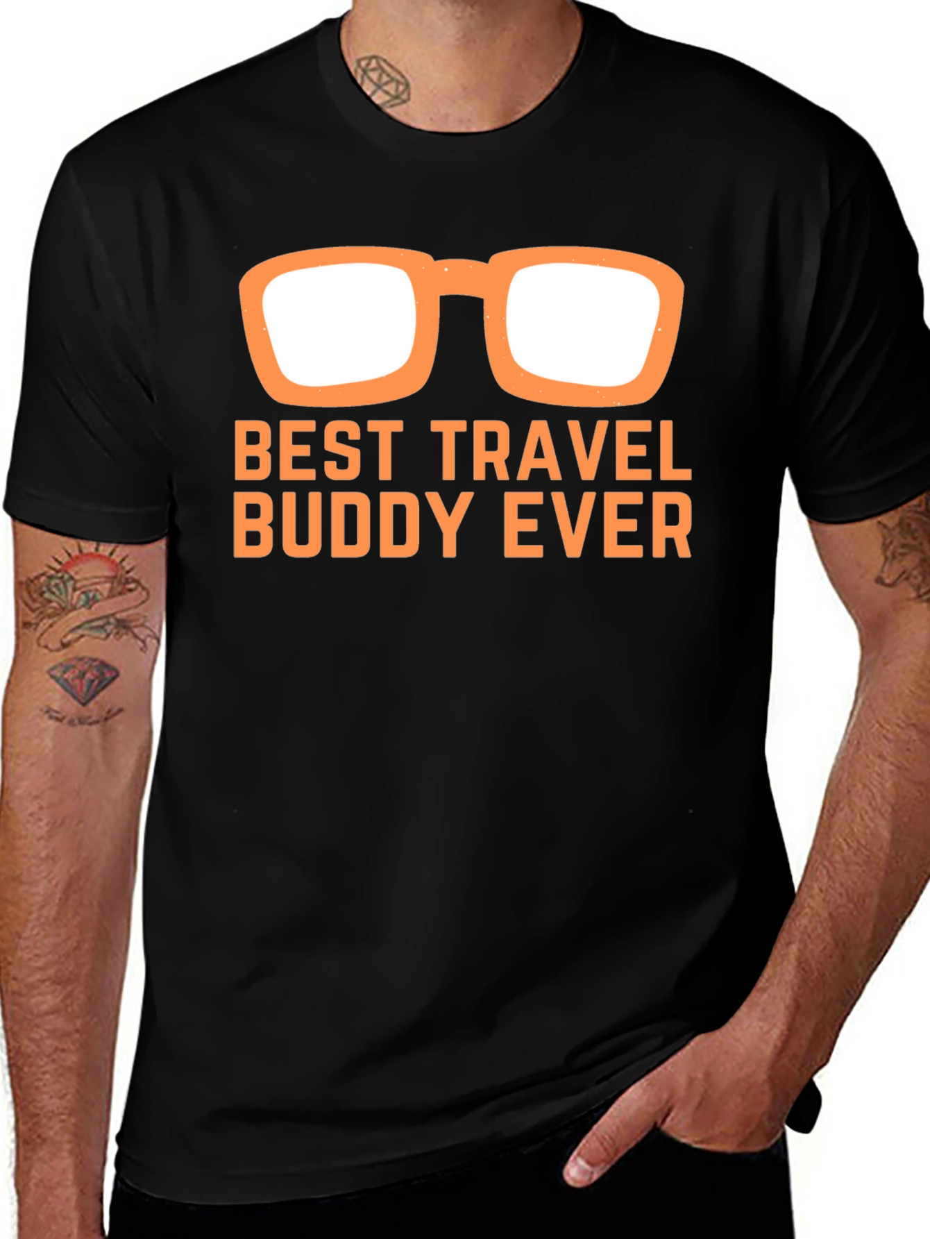Variant 12 of Best Travel Buddy Ever T-Shirt - Novelty Graphic Tee