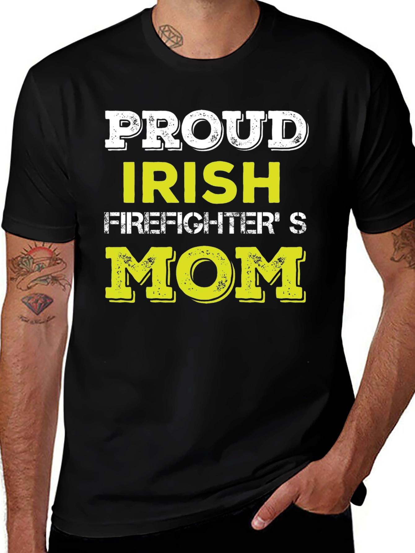 Proud Irish Firefighter's Mom T-Shirt