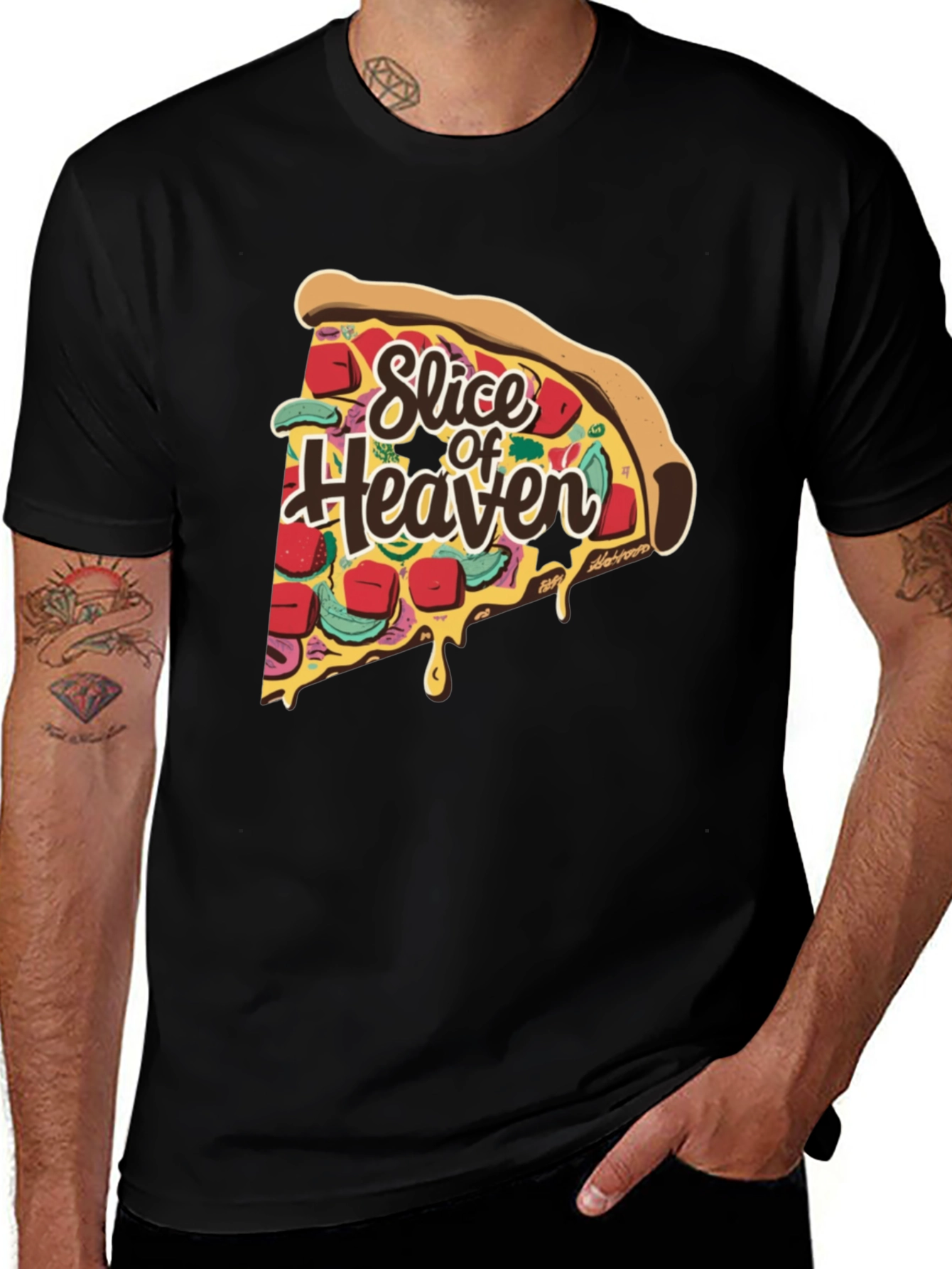 Variant 6 of Slice of Heaven Graphic Tee - Funny Pizza T-Shirt