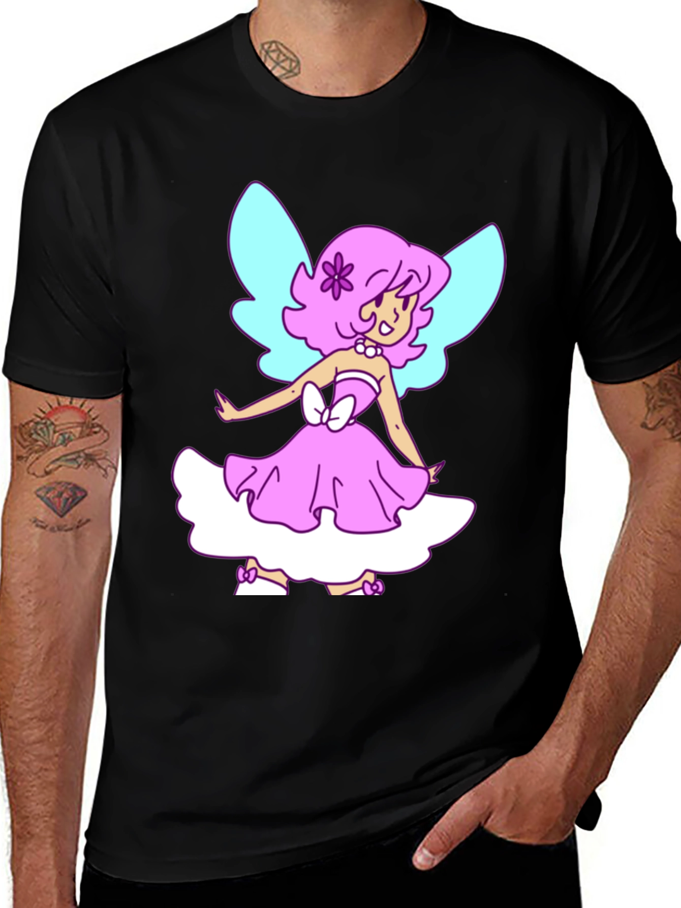 Variant 29 of Cute Cartoon Fairy Graphic Tee