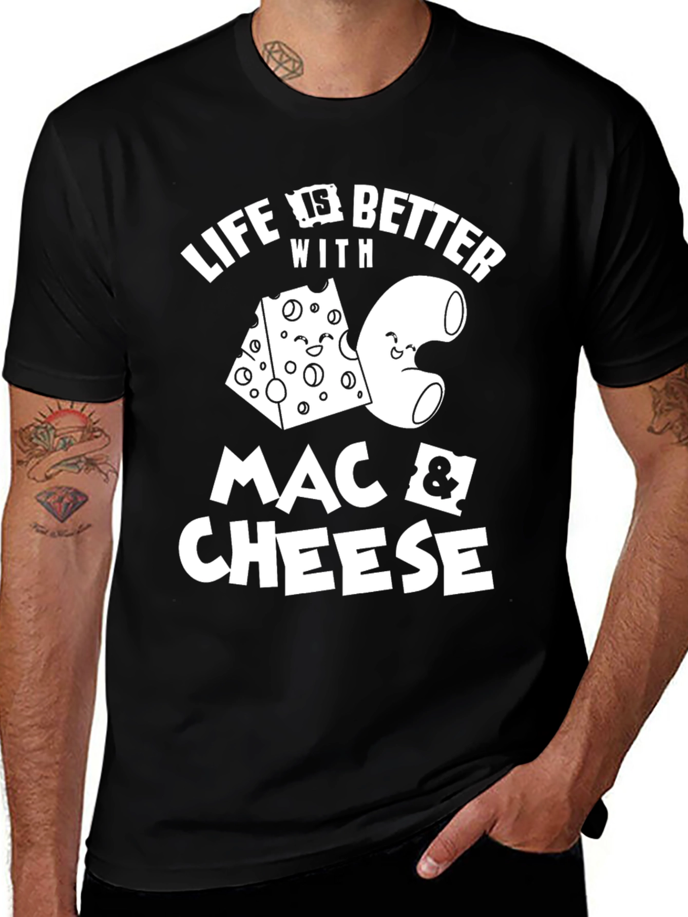 Variant 15 of Life is Better with Mac & Cheese Graphic T-Shirt