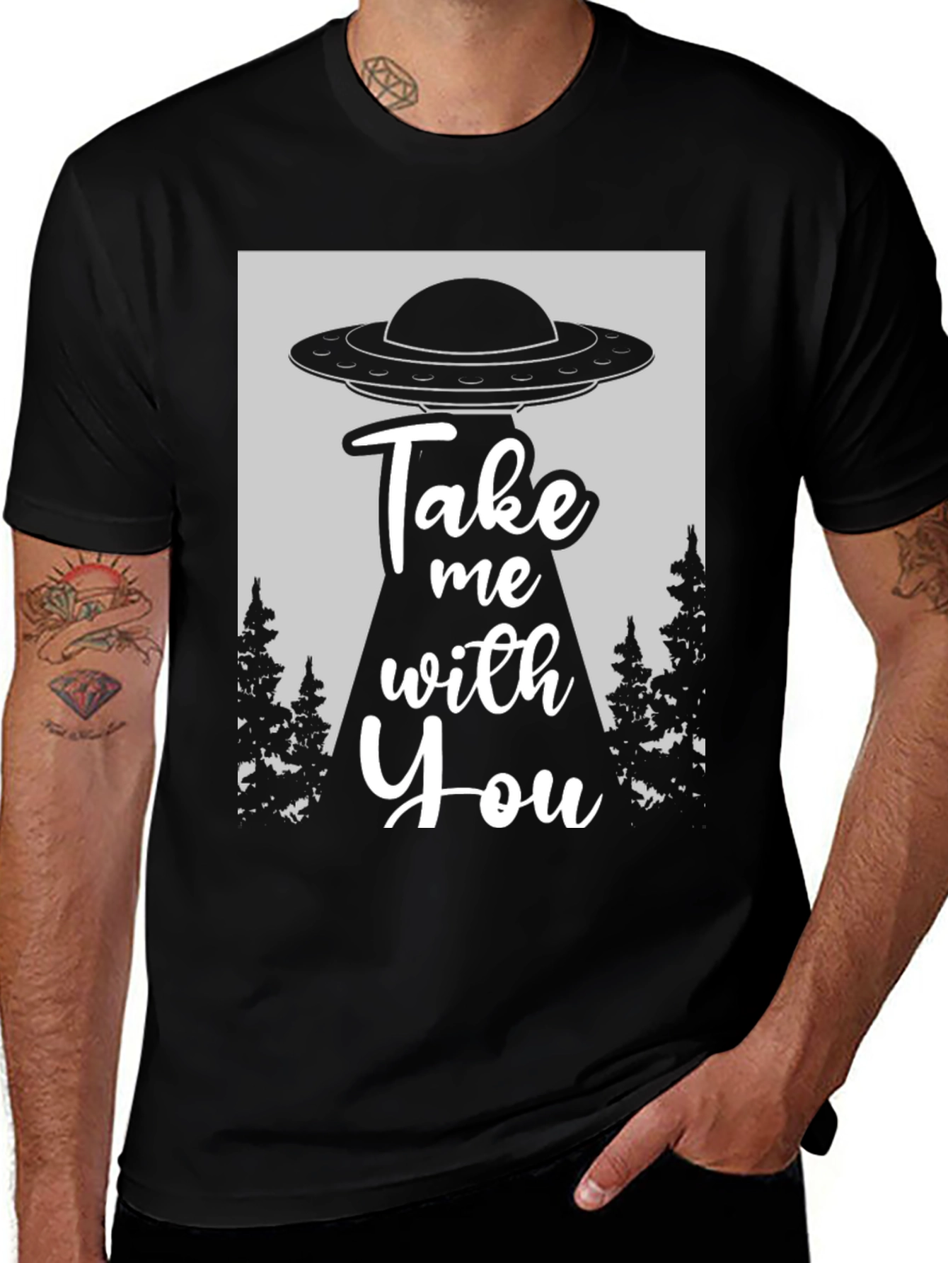 Variant 6 of UFO Take Me With You Graphic Tee