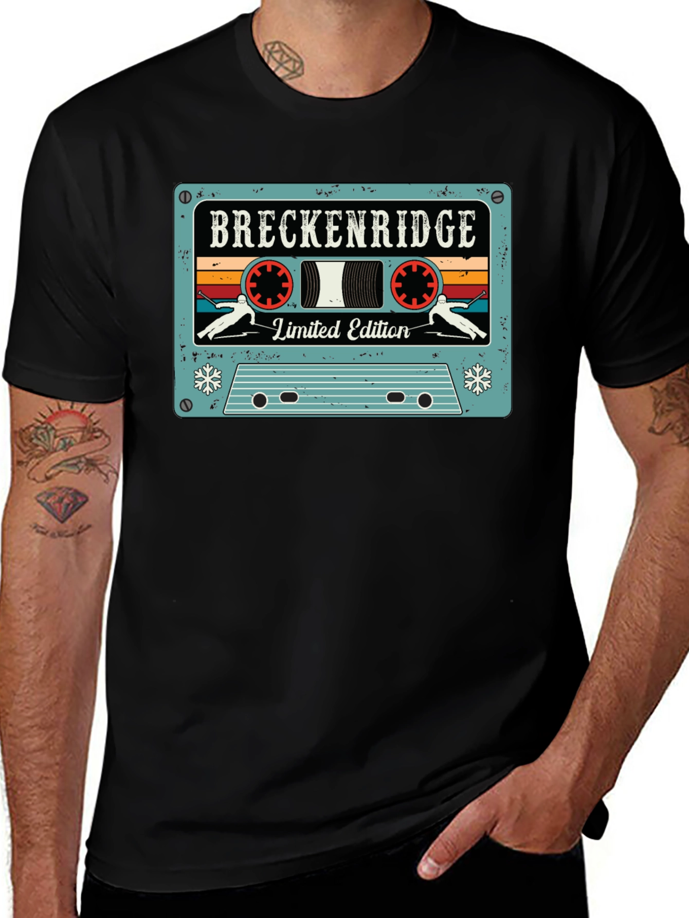Variant 5 of Breckenridge Limited Edition Cassette Tape Style Graphic Tee