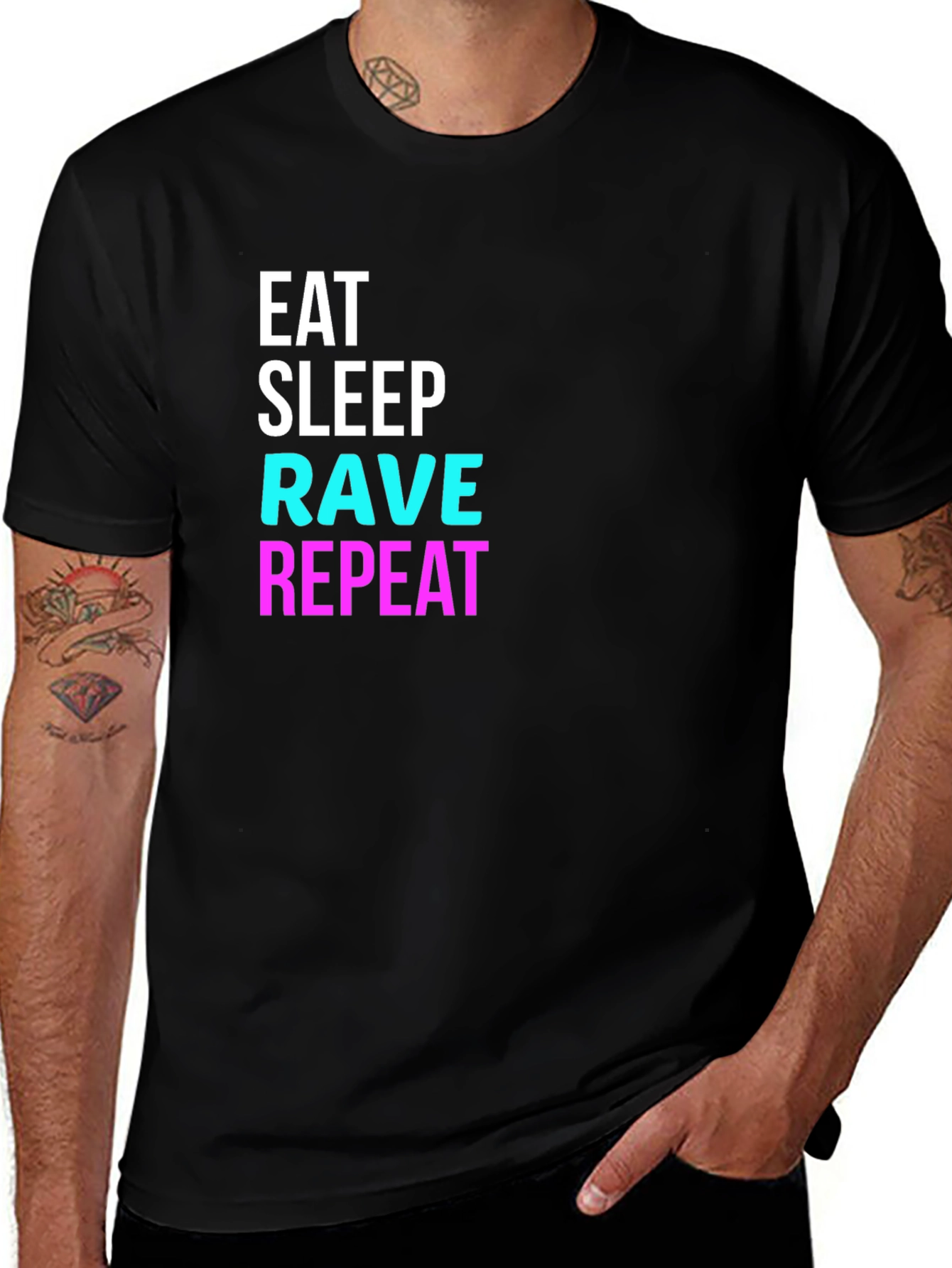 Variant 29 of Eat Sleep Rave Repeat T-Shirt