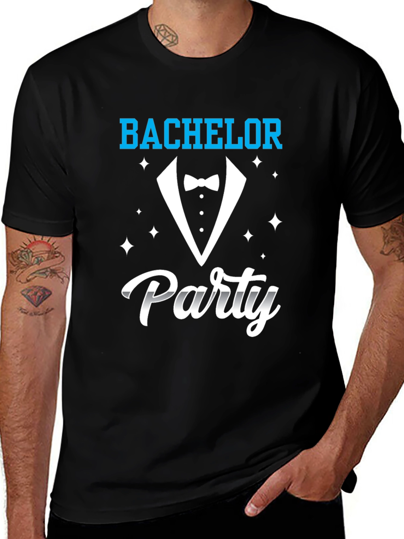 Variant 21 of Bachelor Party Tuxedo T-Shirt - Celebrate in Style!