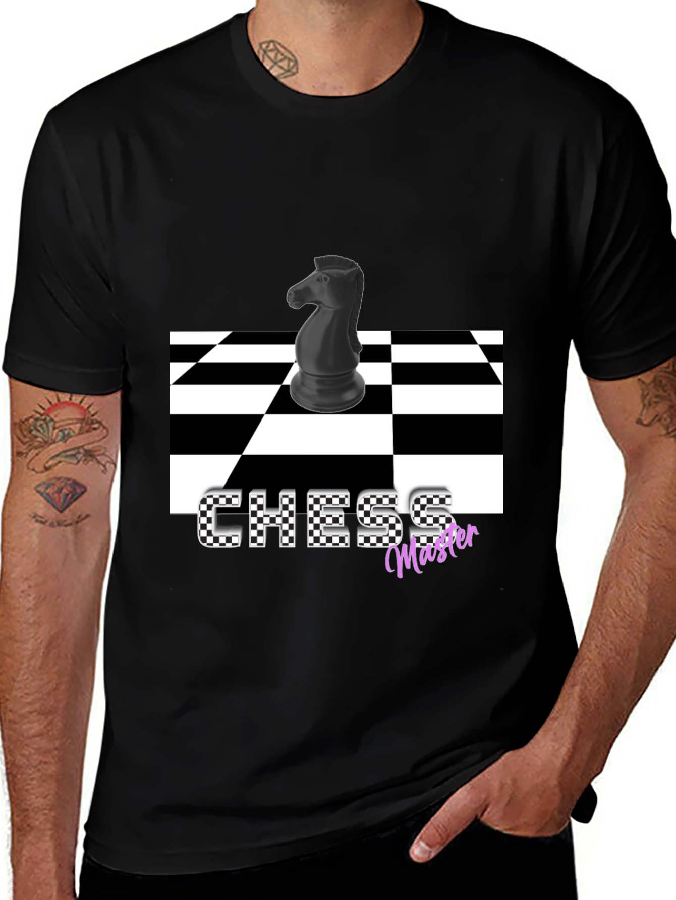 Variant 4 of Chess Master Graphic T-Shirt