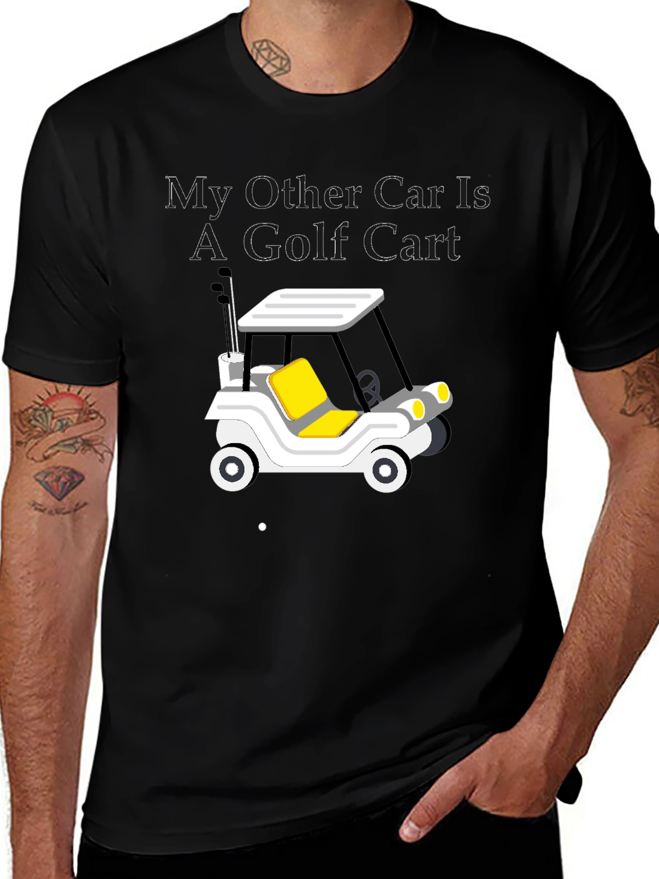 Golf Cart Humor T-Shirt - My Other Car Is a Golf Cart