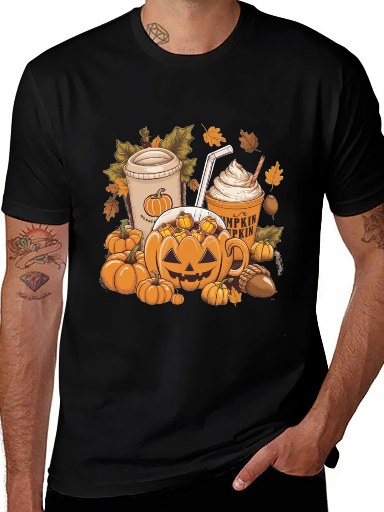 Variant 16 of Pumpkin Spice Latte T-Shirt - Fall Apparel