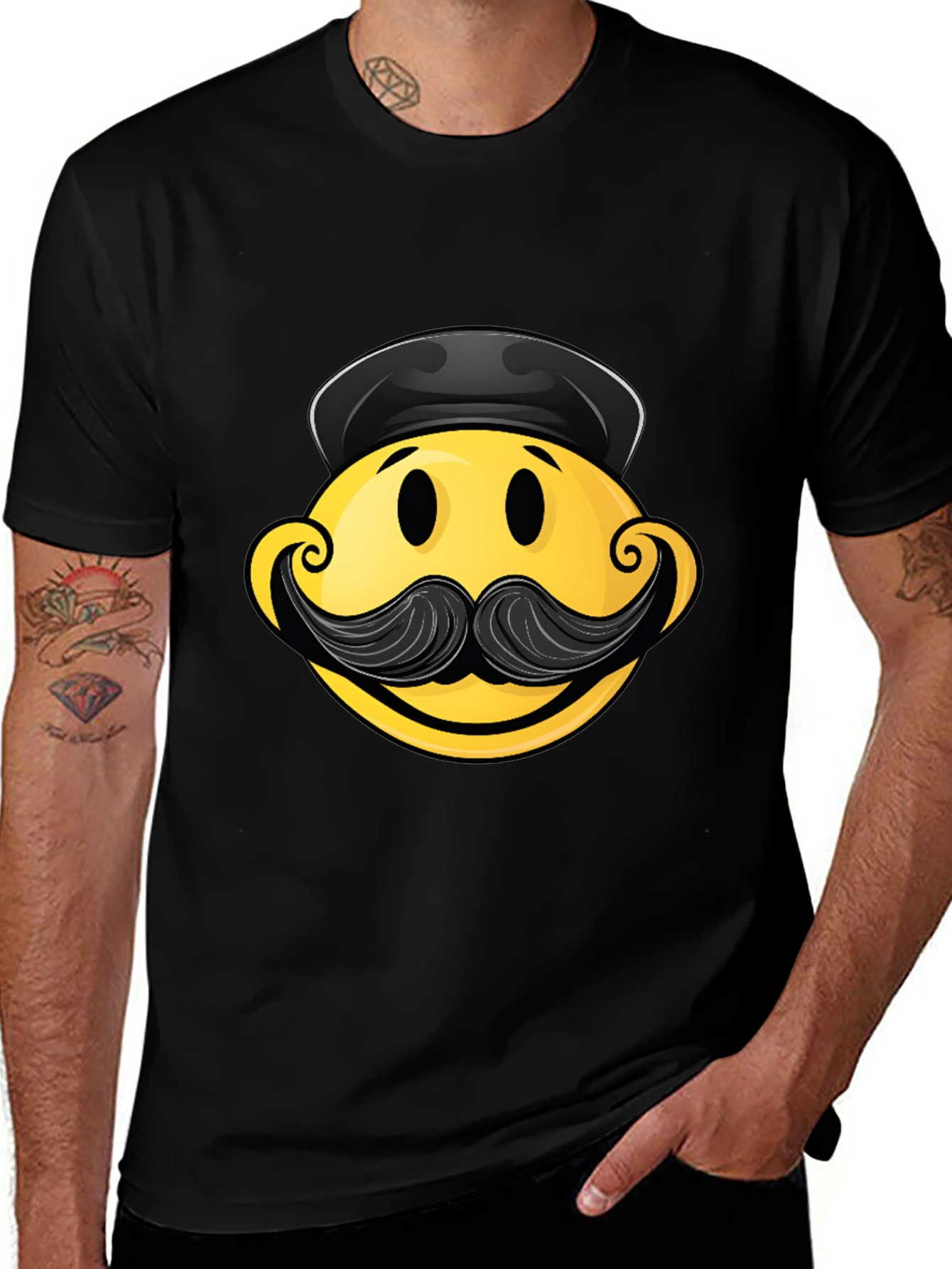 Variant 16 of Smiley Face Graphic Tee - Novelty Humor T-Shirt