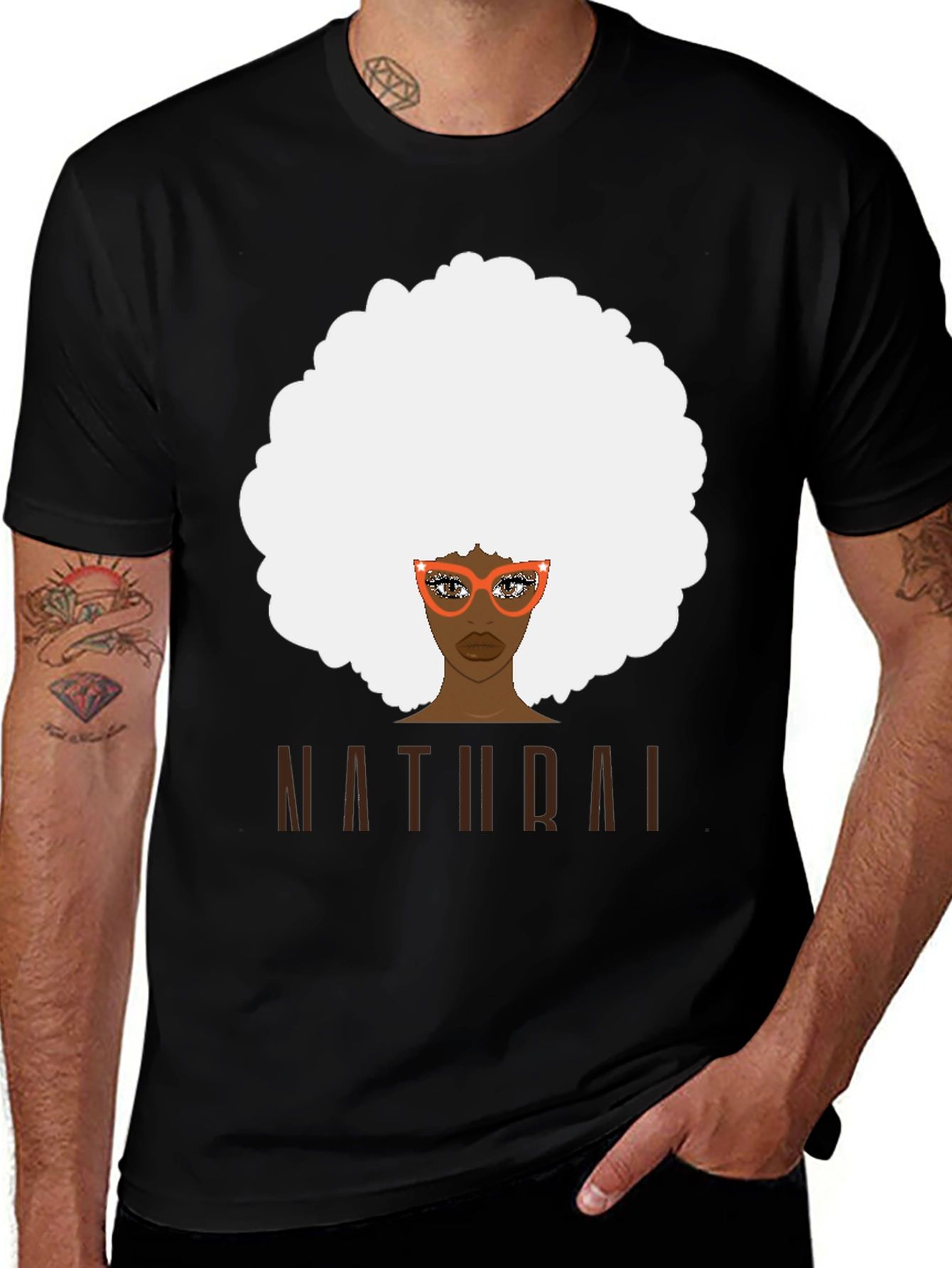 Variant 7 of Natural Afro Tee