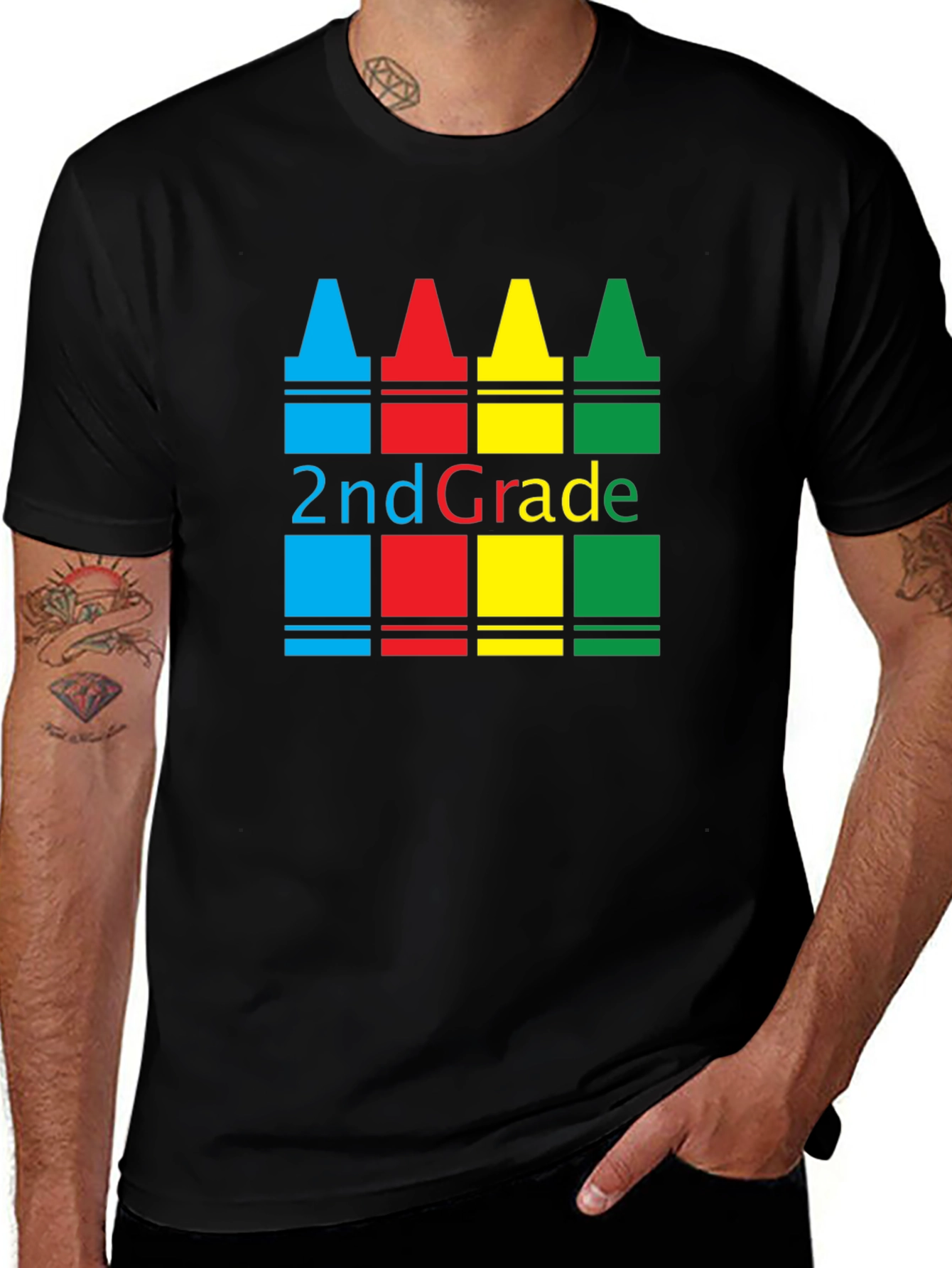 2nd Grade Crayon T-Shirt