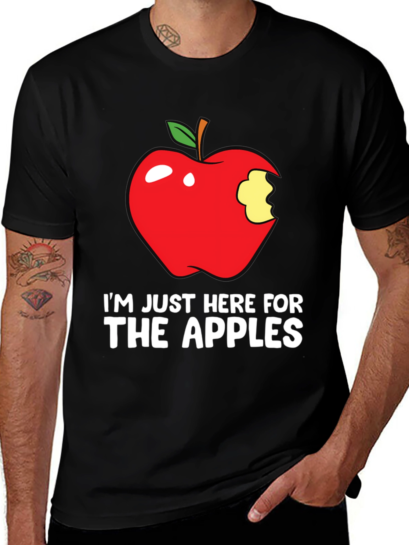 Variant 4 of I'm Just Here For The Apples Graphic Tee