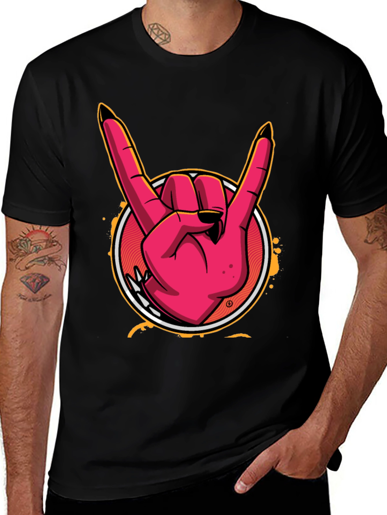 Variant 11 of Rock On Devil Hand T-Shirt