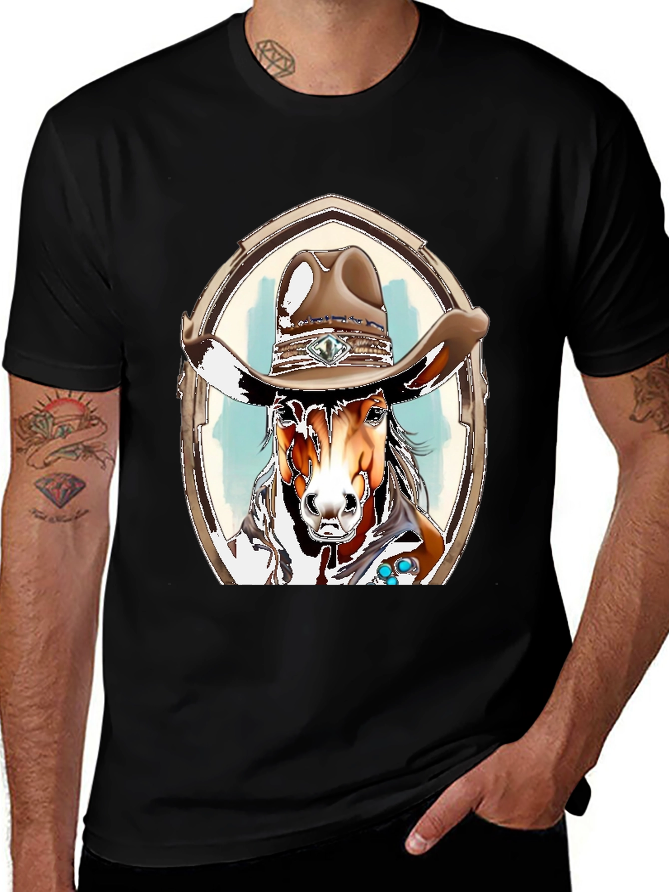 Variant 30 of Cowboy Horse Graphic Tee