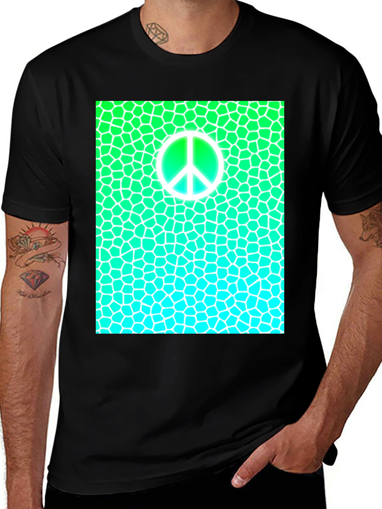Variant 22 of Peace Sign T-Shirt - Abstract Graphic Tee