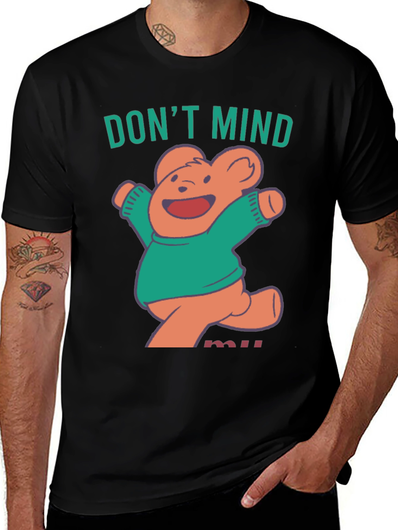 Variant 27 of Don't Mind Me Bear T-Shirt