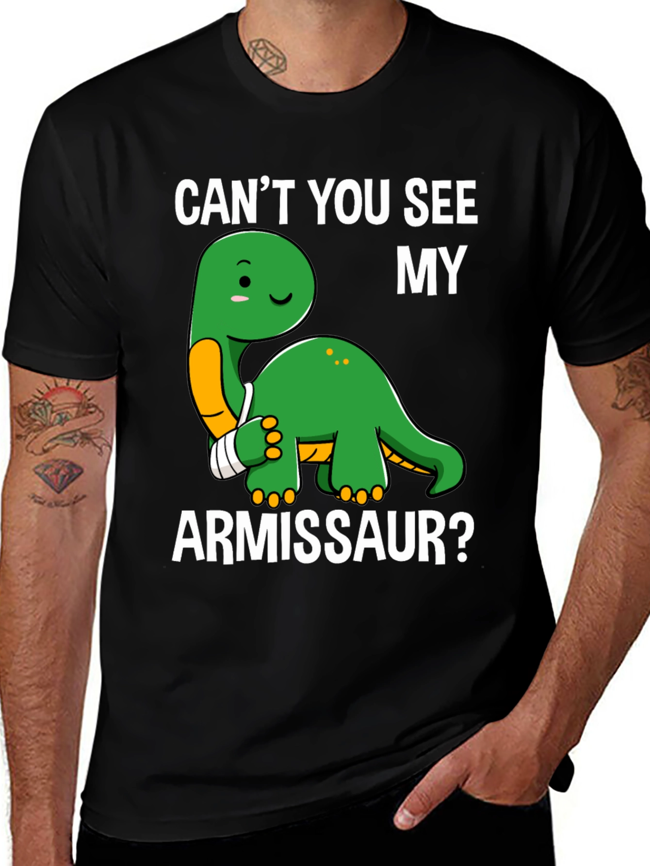 Variant 10 of Can't You See My Armissaur Funny Dinosaur T-Shirt