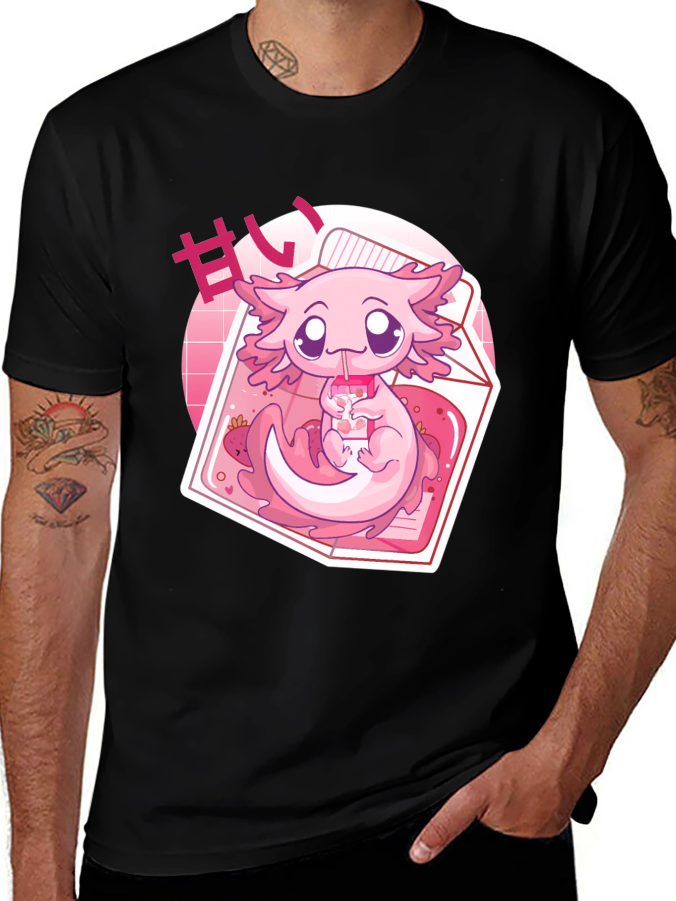 Variant 4 of Cute Axolotl Kawaii T-Shirt