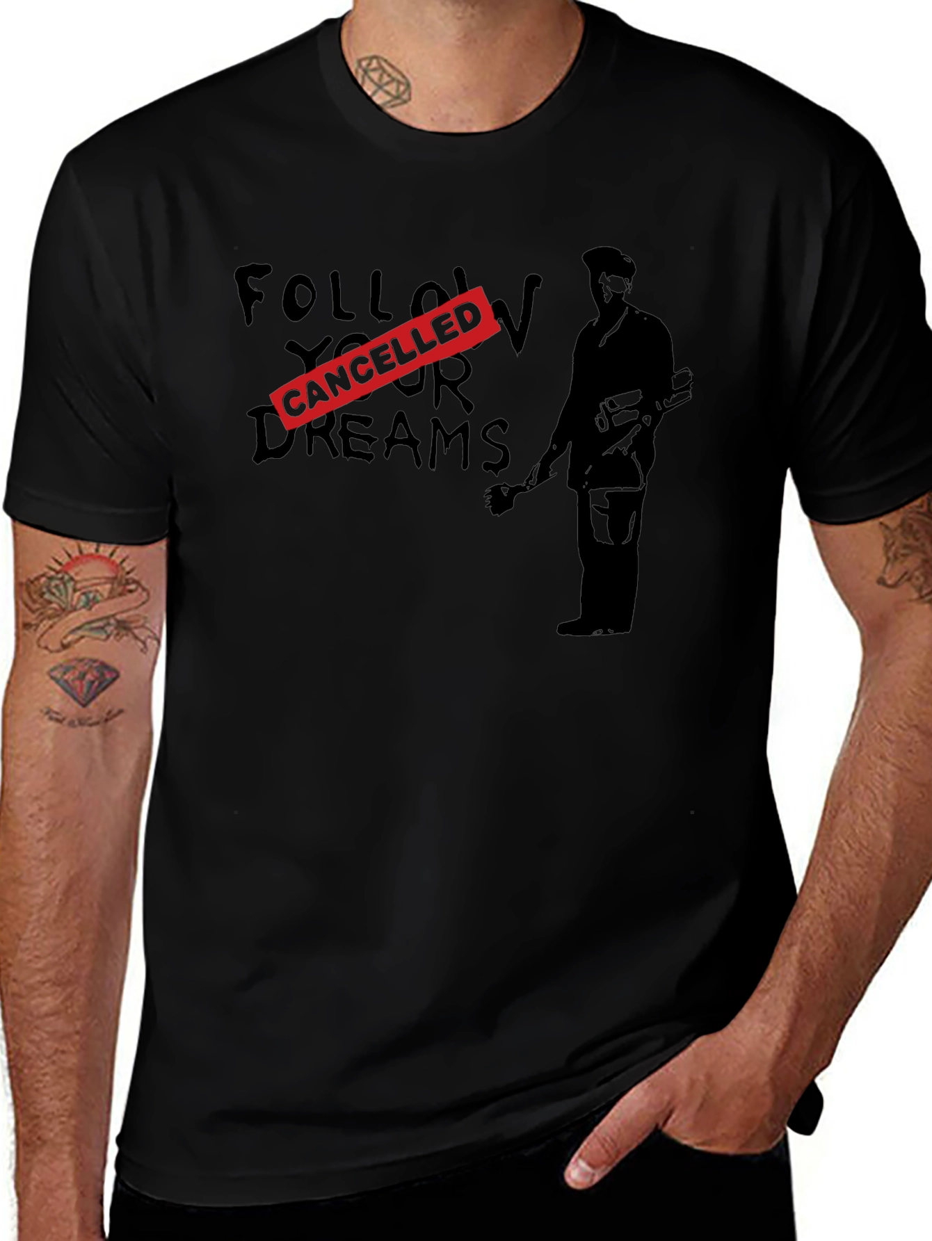 Variant 19 of Cancelled Dreams Graphic T-Shirt - Black