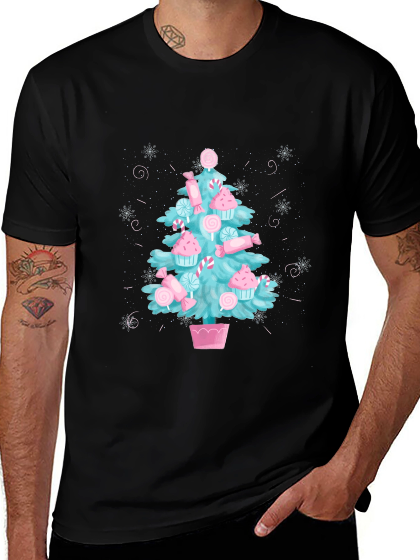 Sweet Treat Christmas Tree Graphic Tee