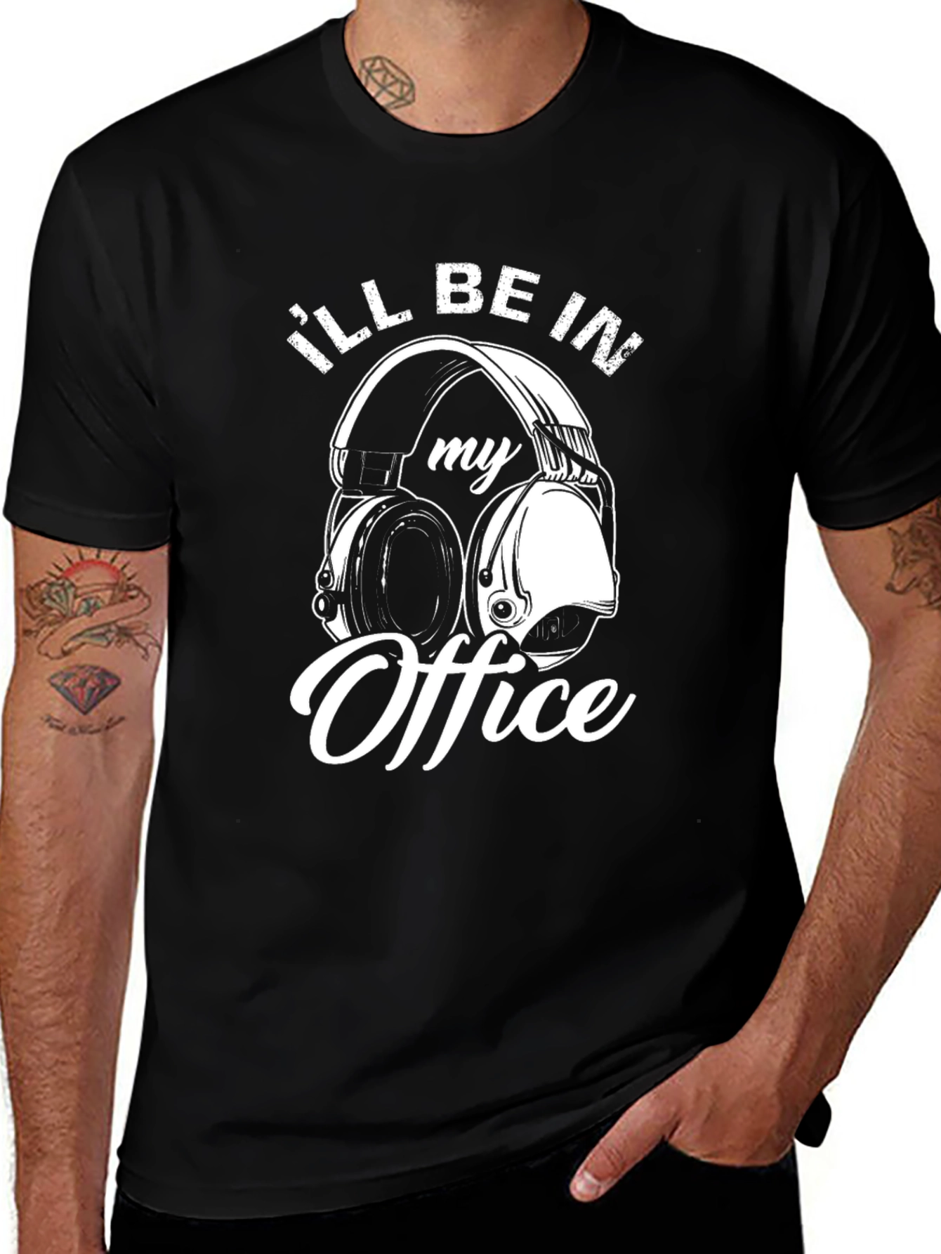 Variant 24 of I'll Be In My Office Headphones T-Shirt