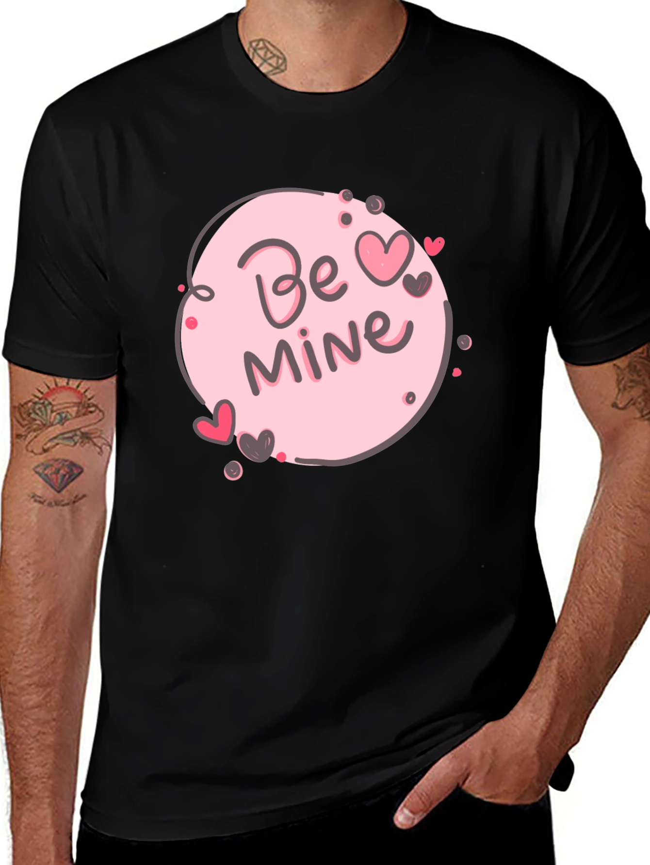 Be Mine Valentine's Day T-Shirt - Cute Heart Design