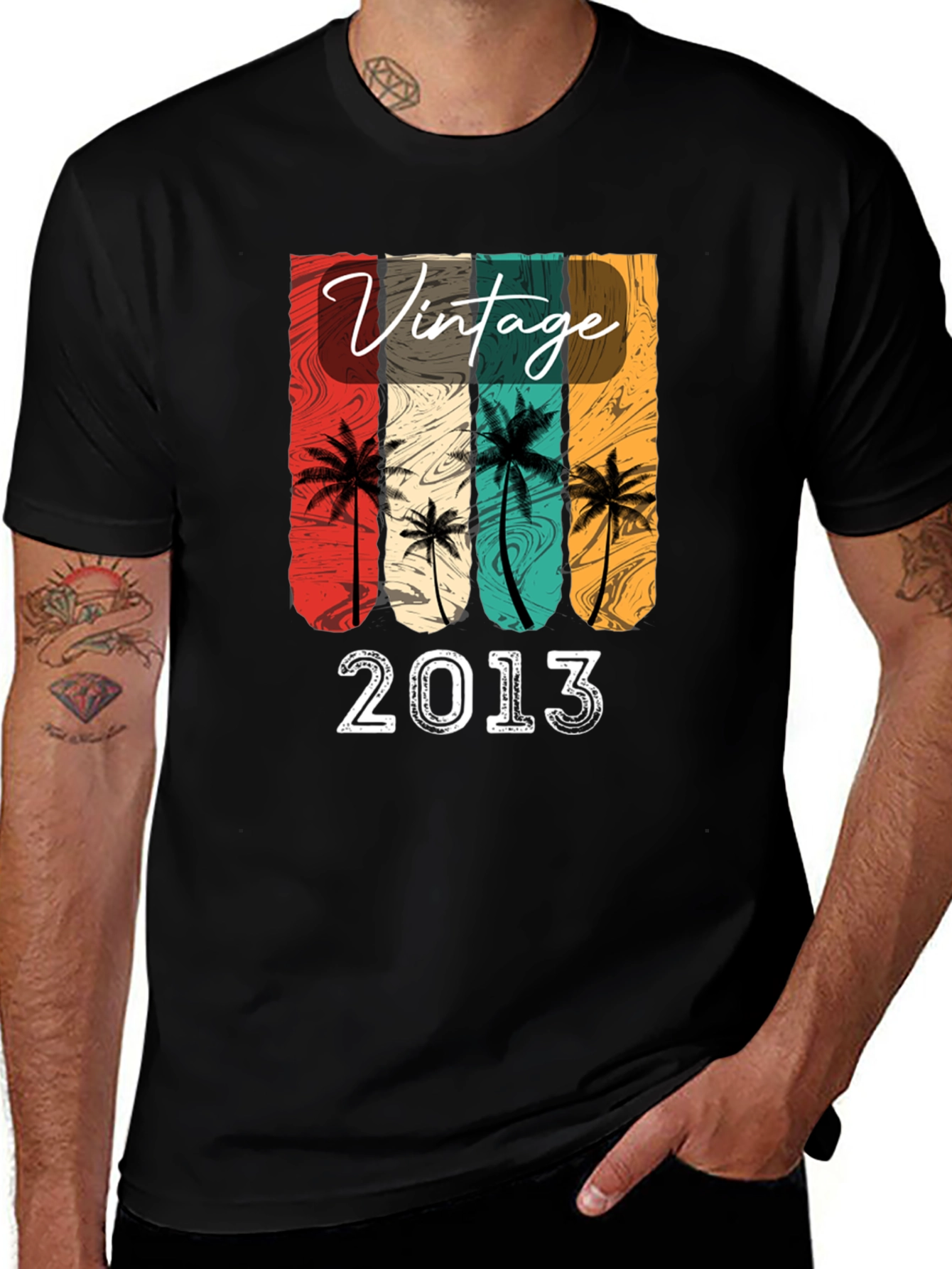 Variant 22 of Vintage 2013 Palm Tree T-Shirt