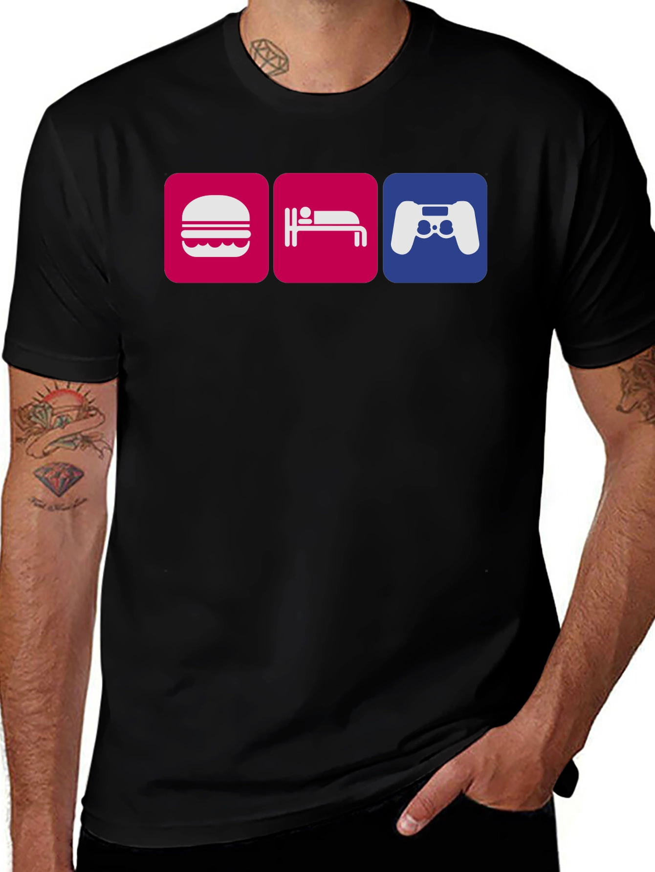 Eat Sleep Game T-Shirt - Gamer Lifestyle Tee