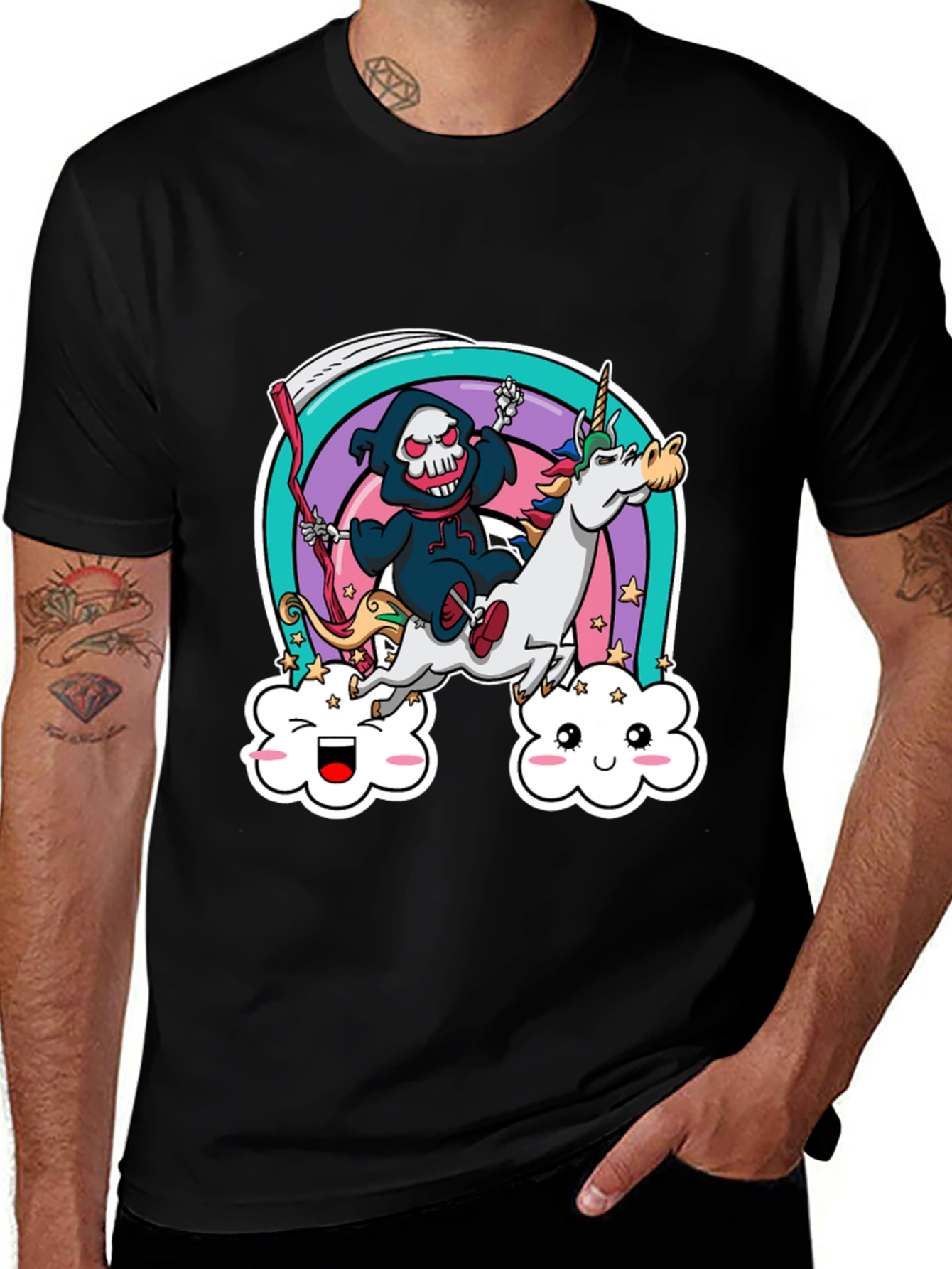 Variant 23 of Grim Reaper Unicorn T-Shirt