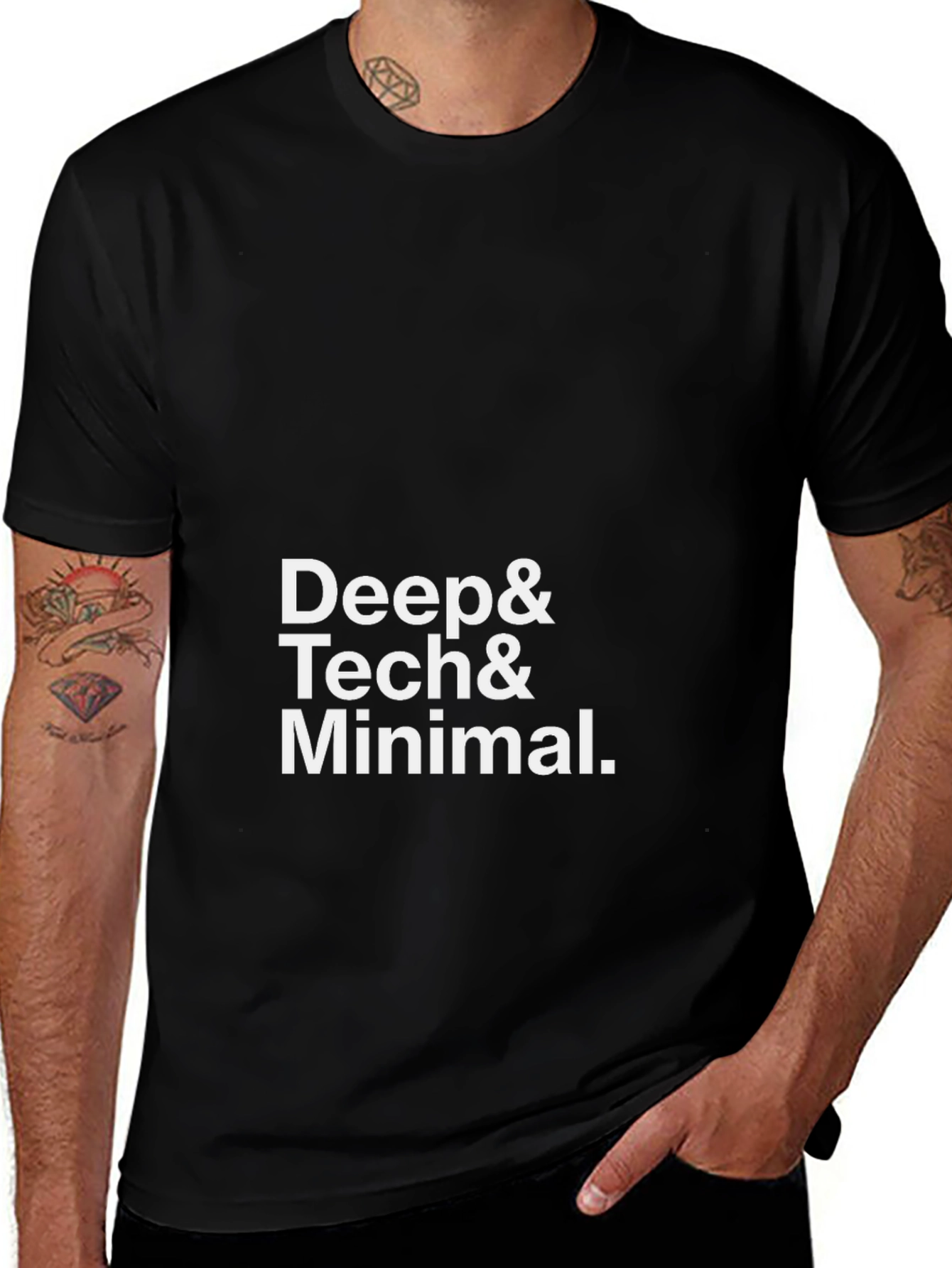 Variant 15 of Deep, Tech, & Minimal Graphic T-Shirt - Trendy Club Wear