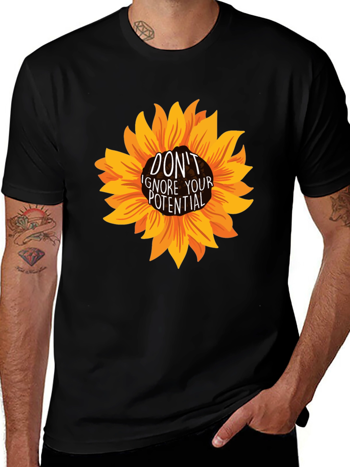 Variant 21 of Sunflower "Don't Ignore Your Potential" Graphic Tee
