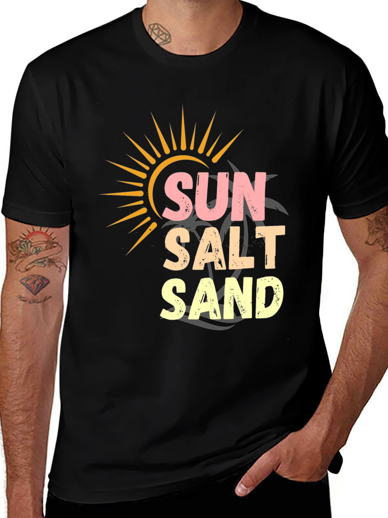 Variant 12 of Sun Salt Sand T-Shirt - Summer Beach Vibes