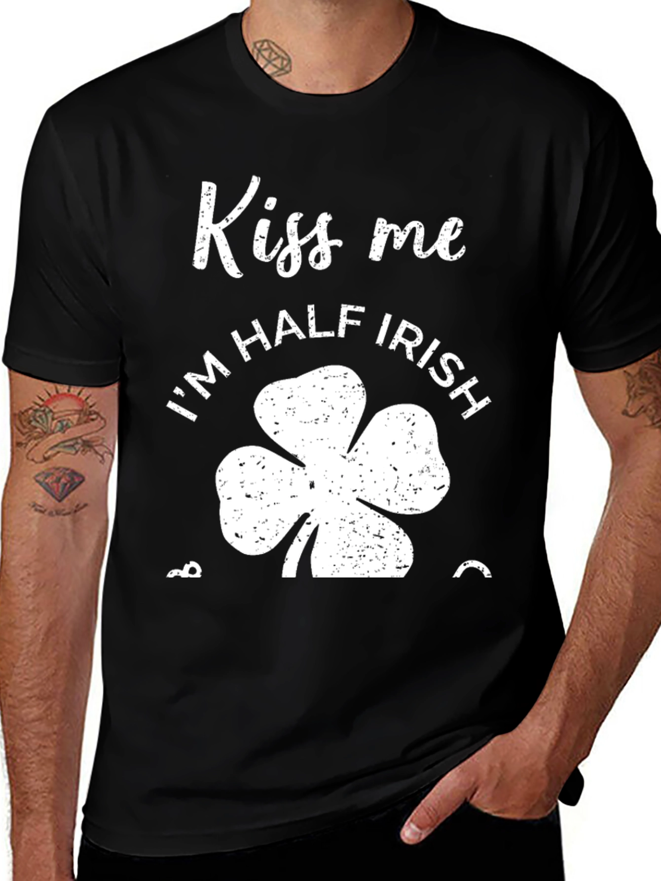 Kiss Me I'm Half Irish St. Patrick's Day T-Shirt