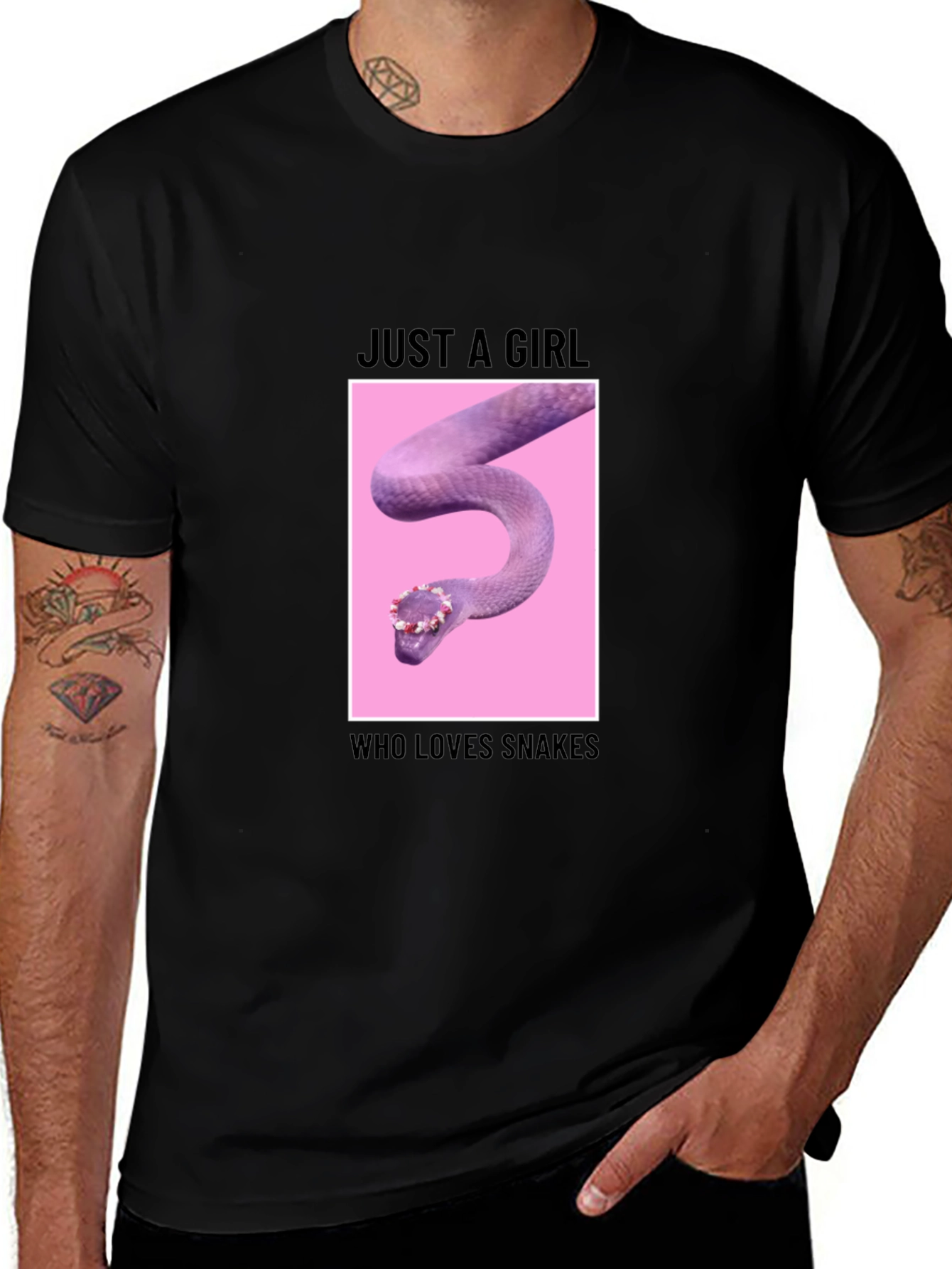Variant 24 of Girl Who Loves Snakes T-Shirt